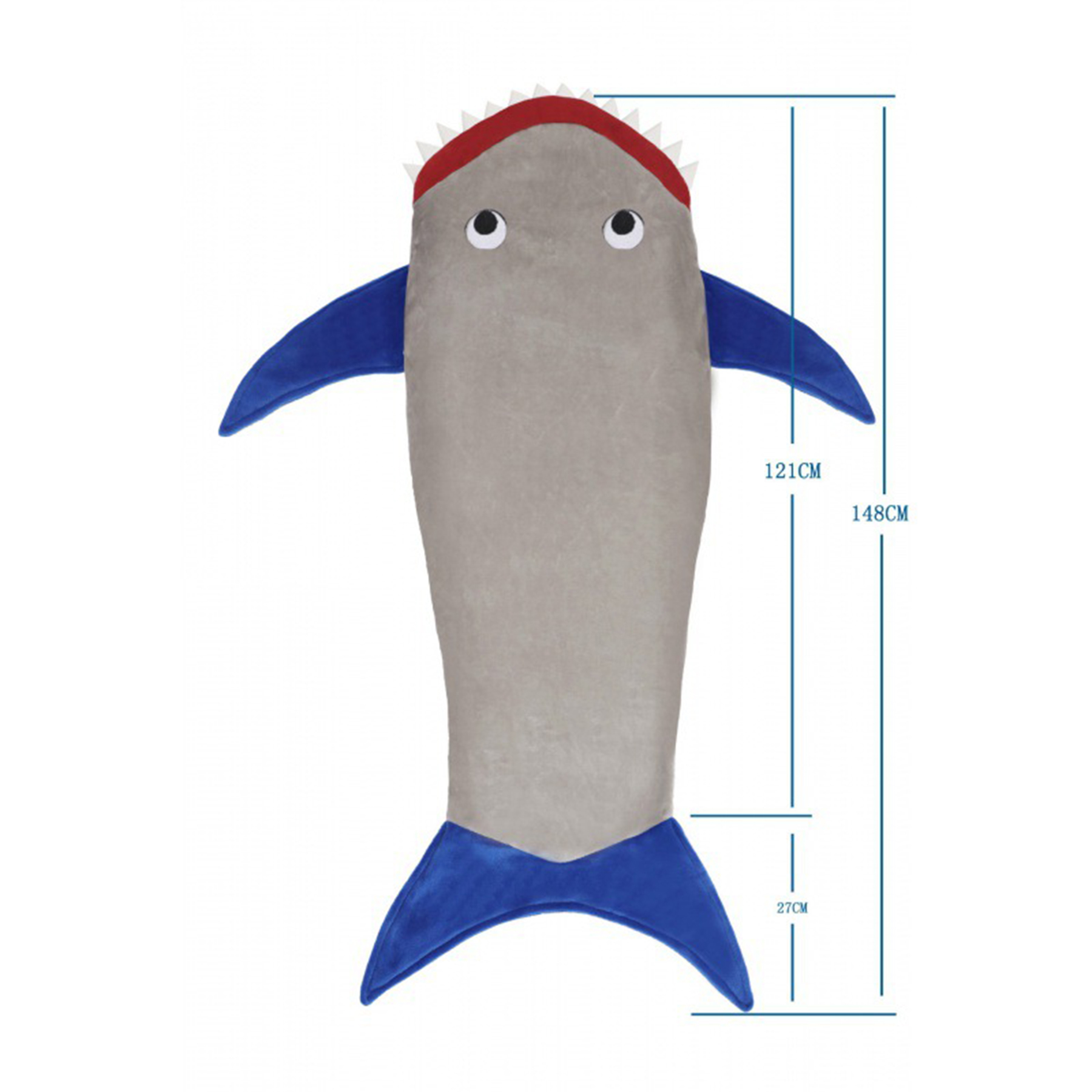 Kids Shark Tail Sleep Fleece Blanket 3