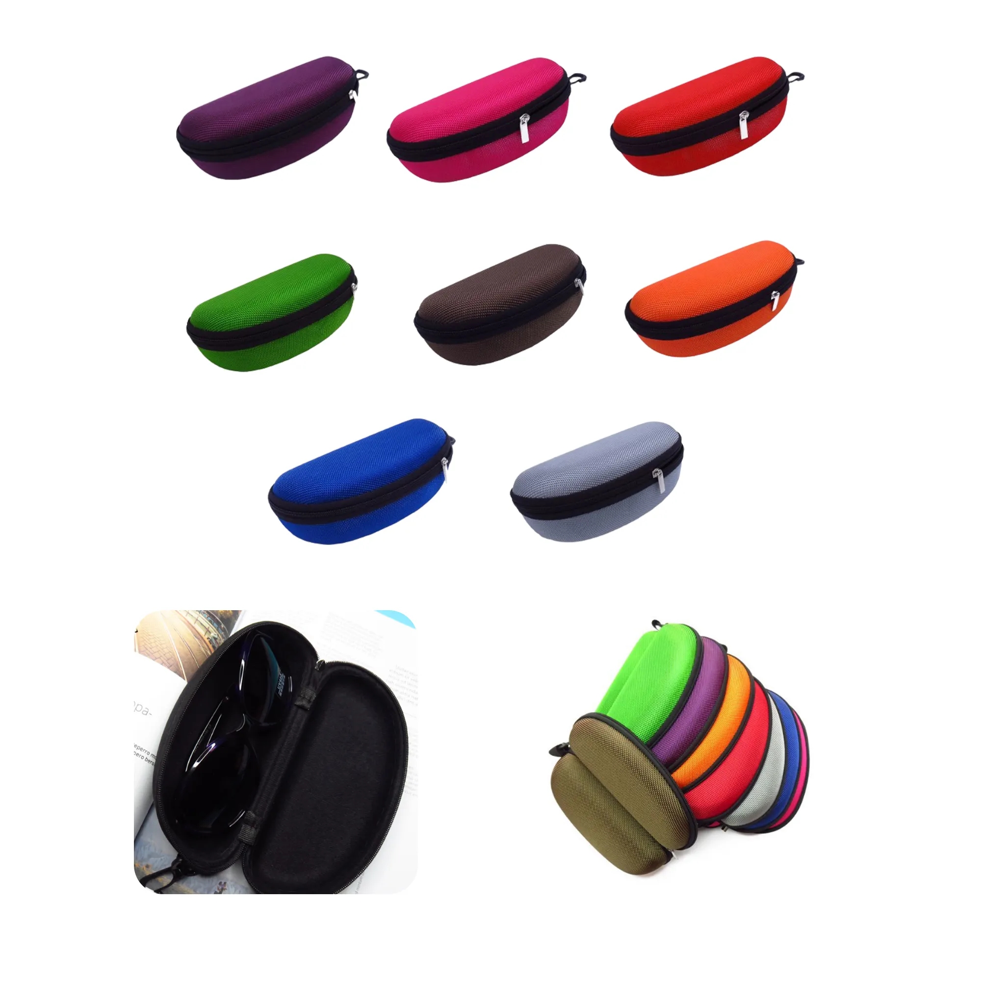 MOQ 50 PCS Zipper Eyeglasses Case 2