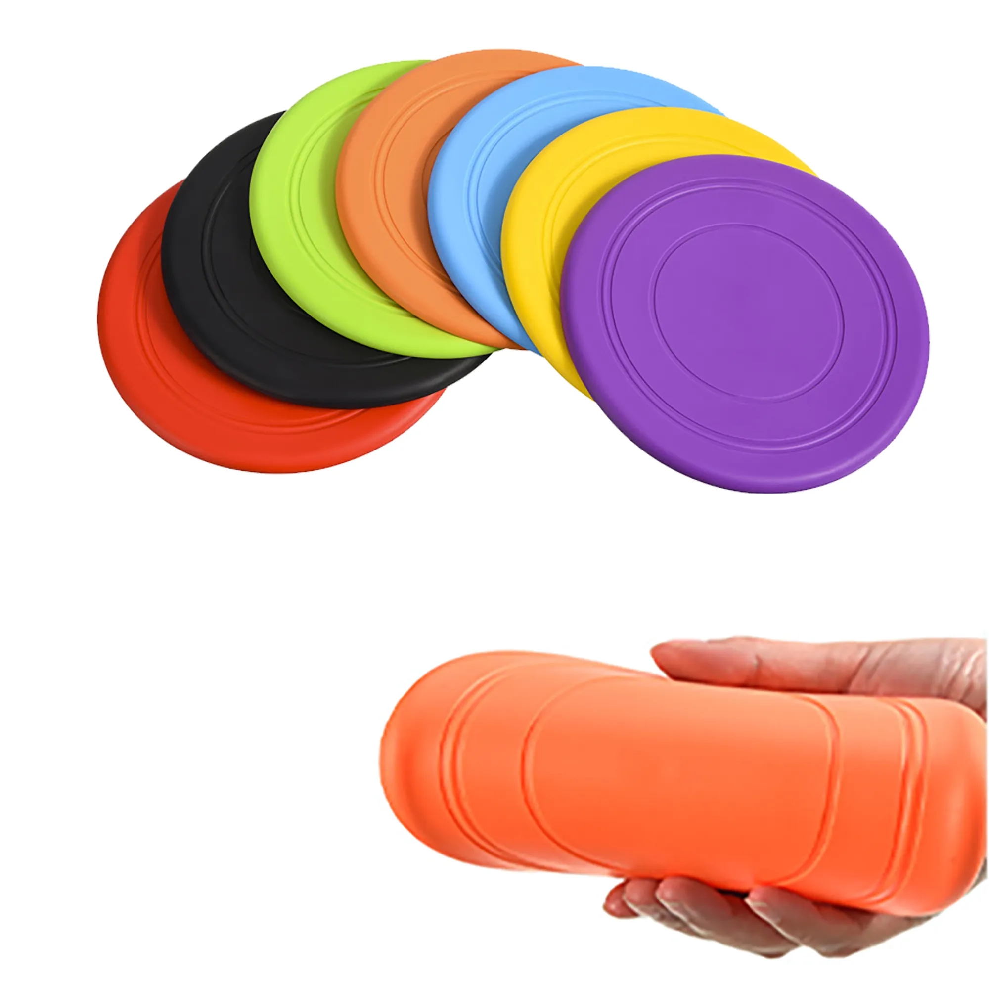 Abrasion-Resistant Dog Flying Discs 7In 8