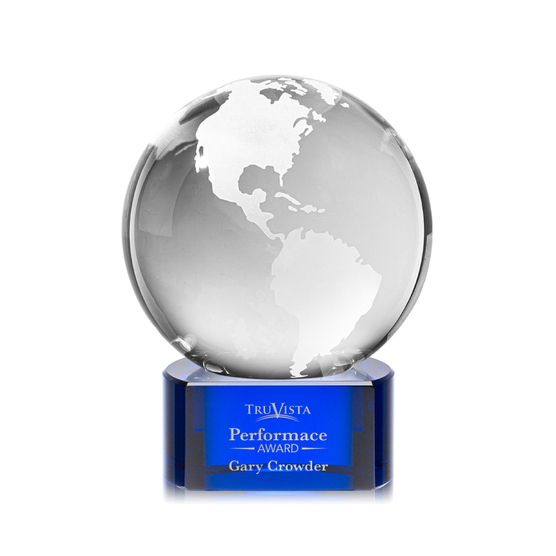 Globe Award on Paragon Base - Blue 6