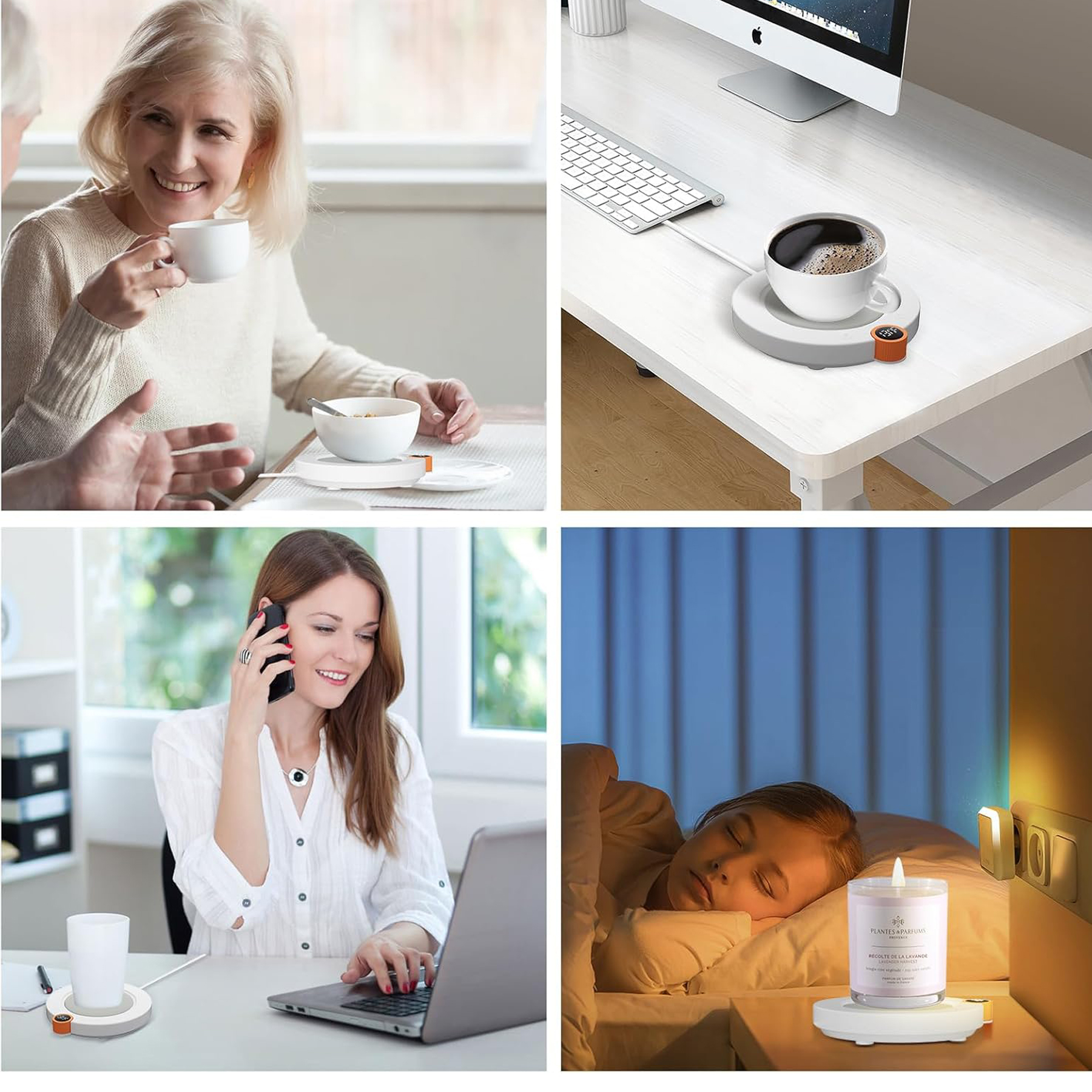 Electric Coffee Mug Warmer with Smart Temperature Control 2