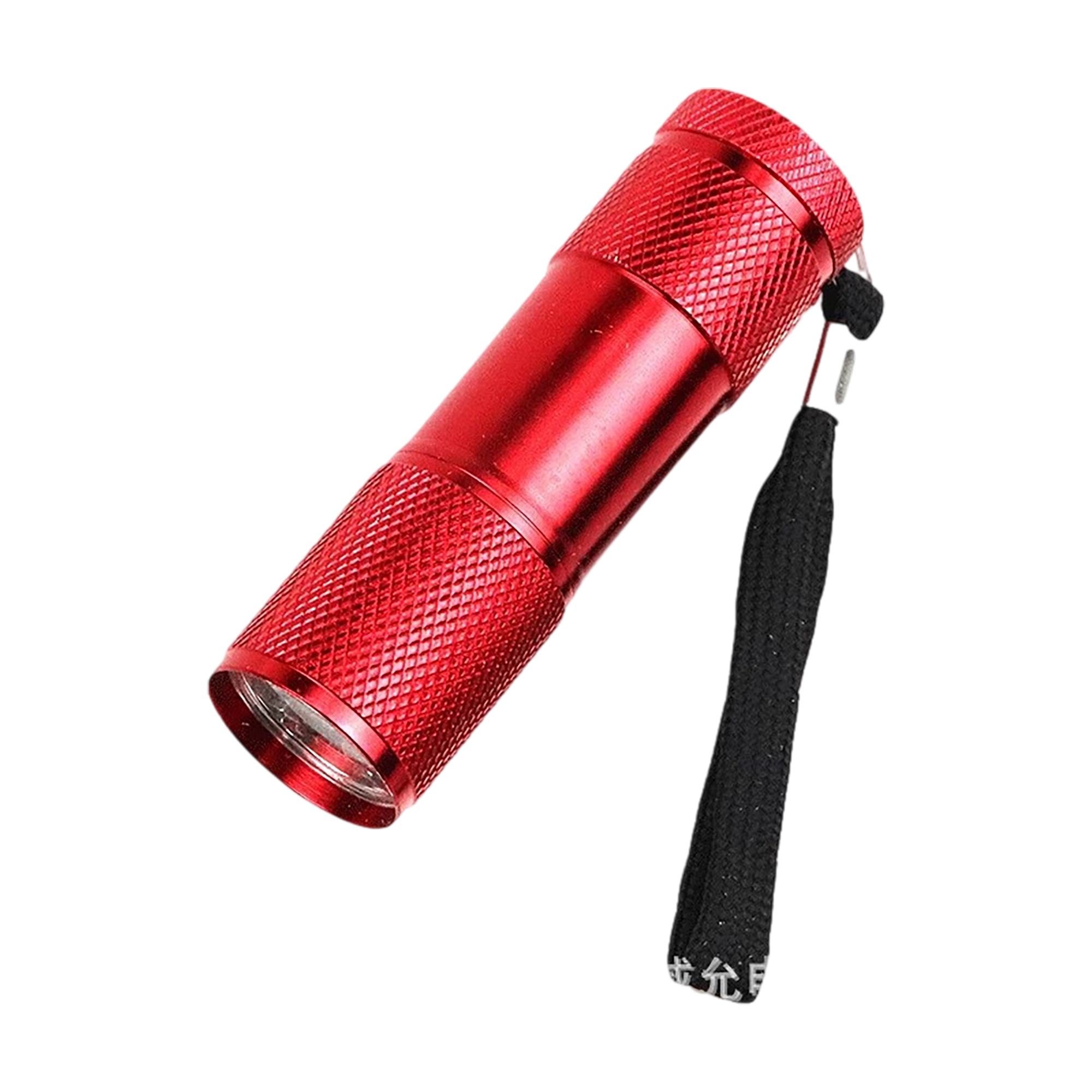 Aluminum Alloy LED Flashlight With Wrist Strap 3.43" 3