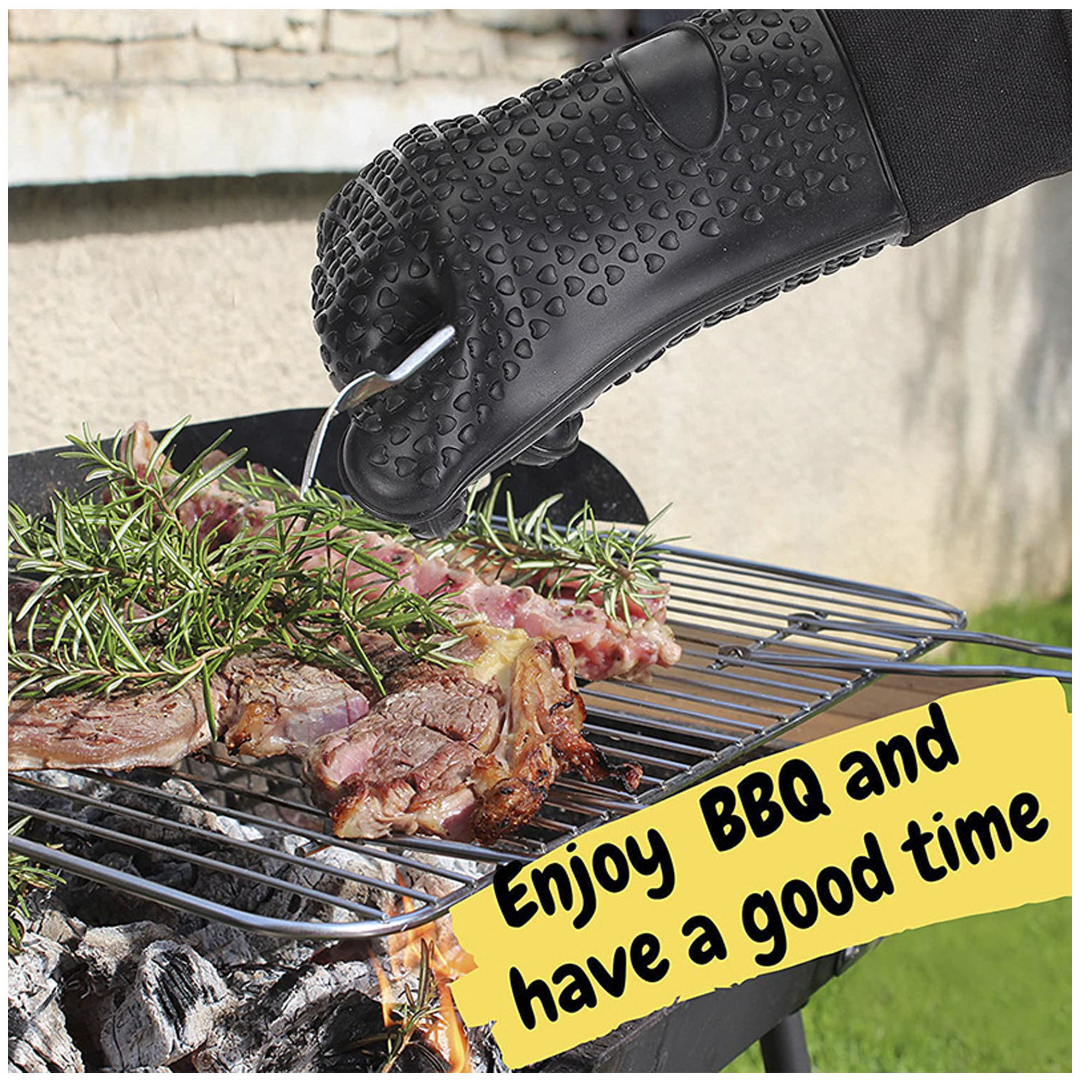 Heat-Resistant Silicone Oven Mitts for Safe Cooking 3