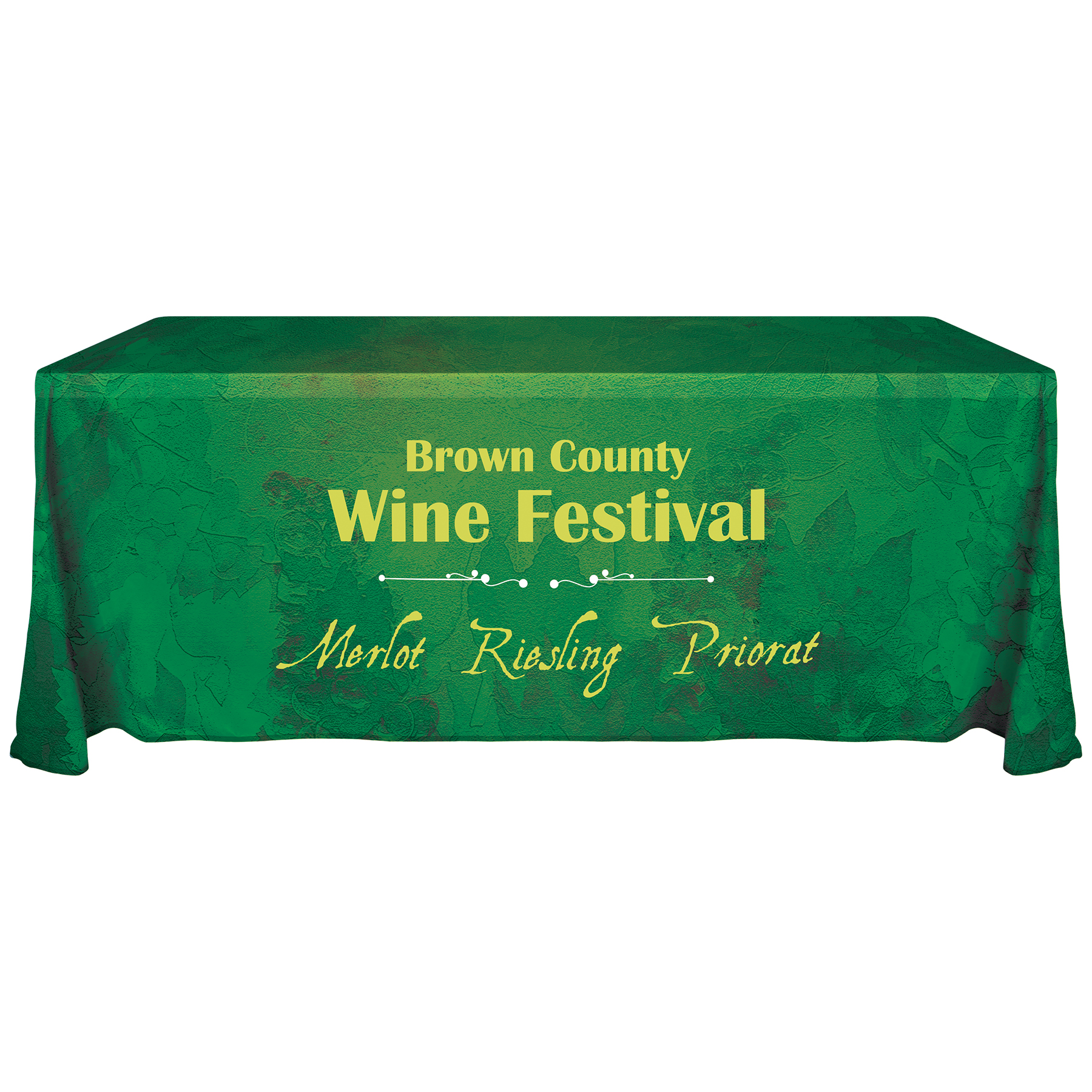 6' Knit Polyester Custom Throw Style Table Cover 6