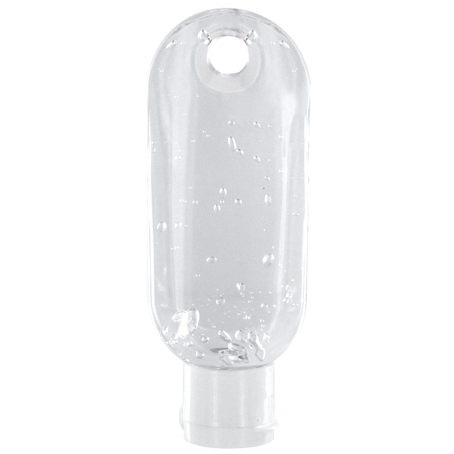 Clear Bottle 1.9 oz. Sanitizer with Carabiner 3