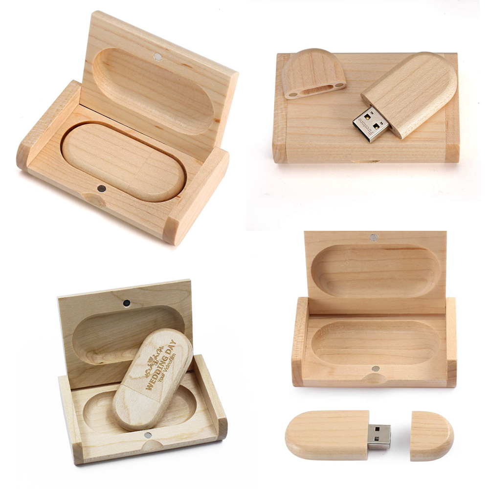 Wood USB Flash Drive w/Magnetic Closure 5