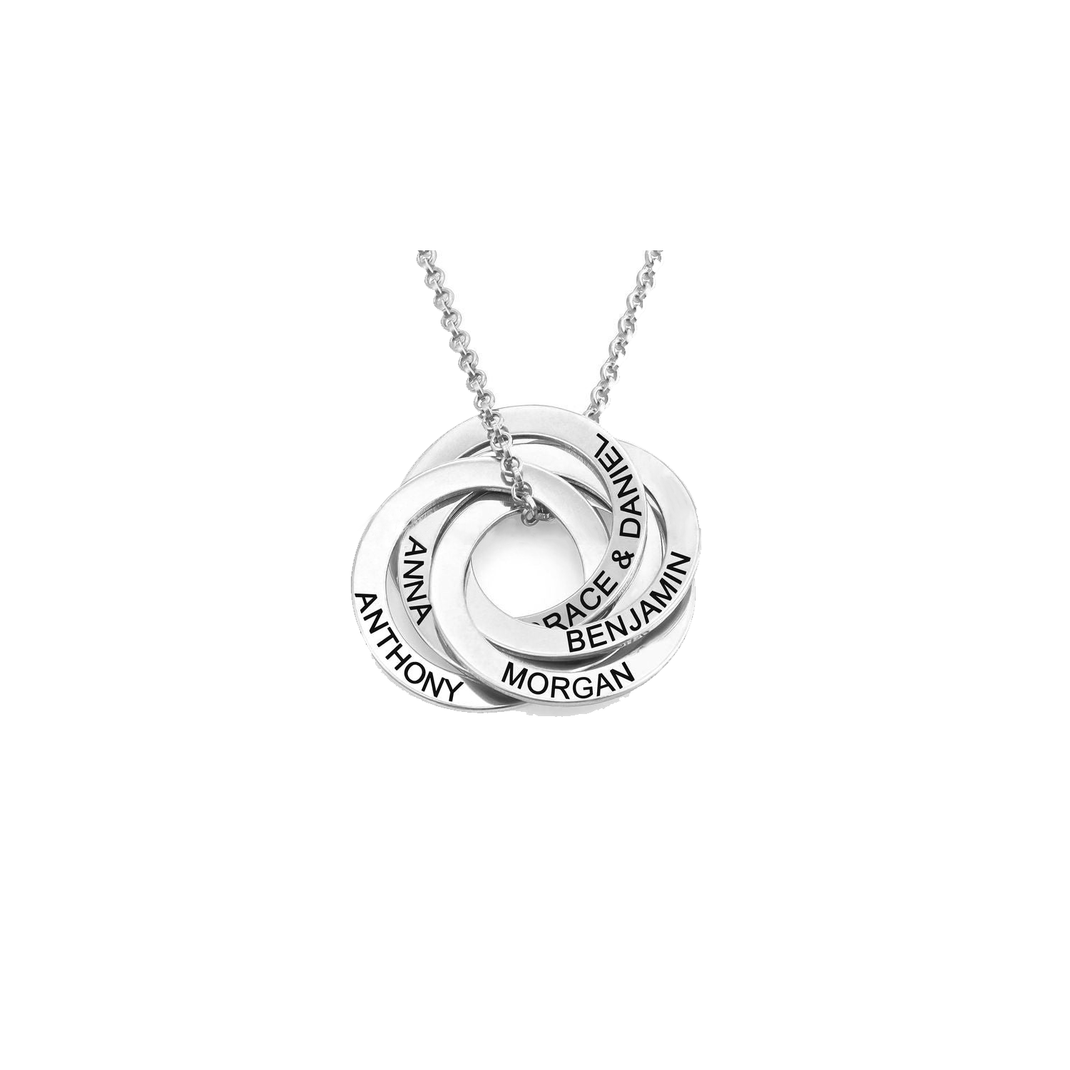 Personalized Russian Ring Engraved Name Necklace 5