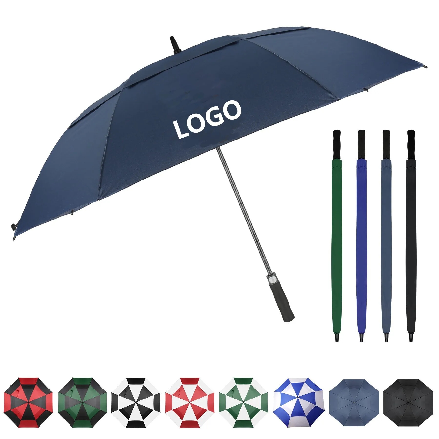 Wind Vented Auto Open Golf Umbrella 3