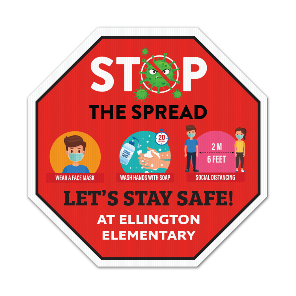 Stop Sign Yard Sign, Full Color