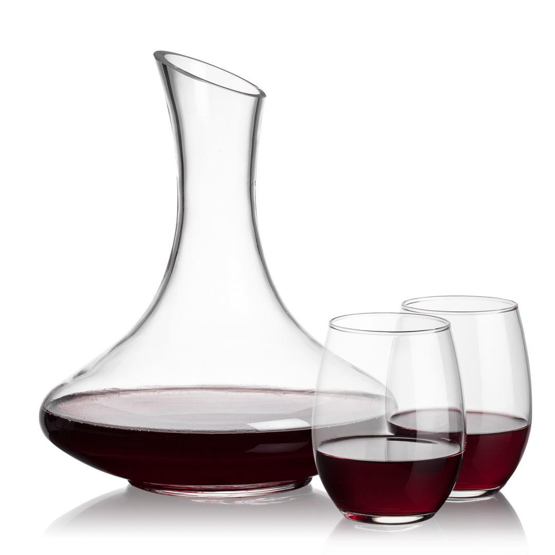 Kanata Carafe & Stanford Stemless Wine 3