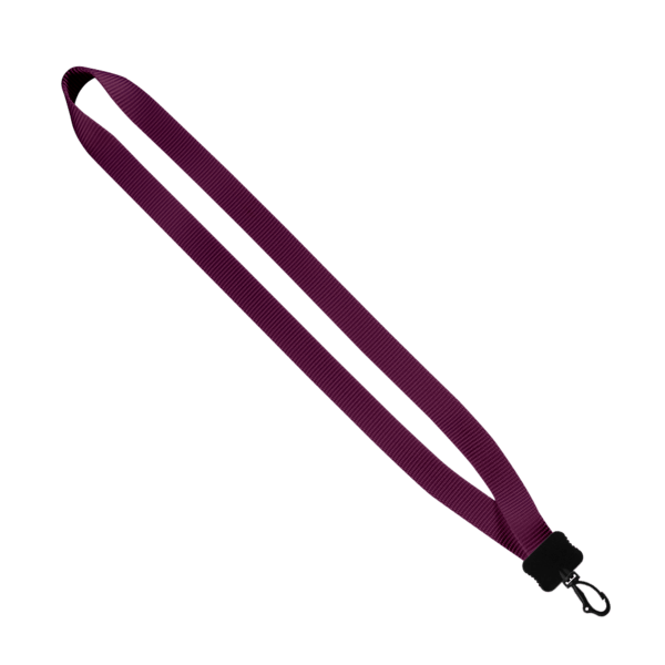 3/4" Smooth Nylon Lanyard with Plastic Clamshell & Swivel Snap Hook 12