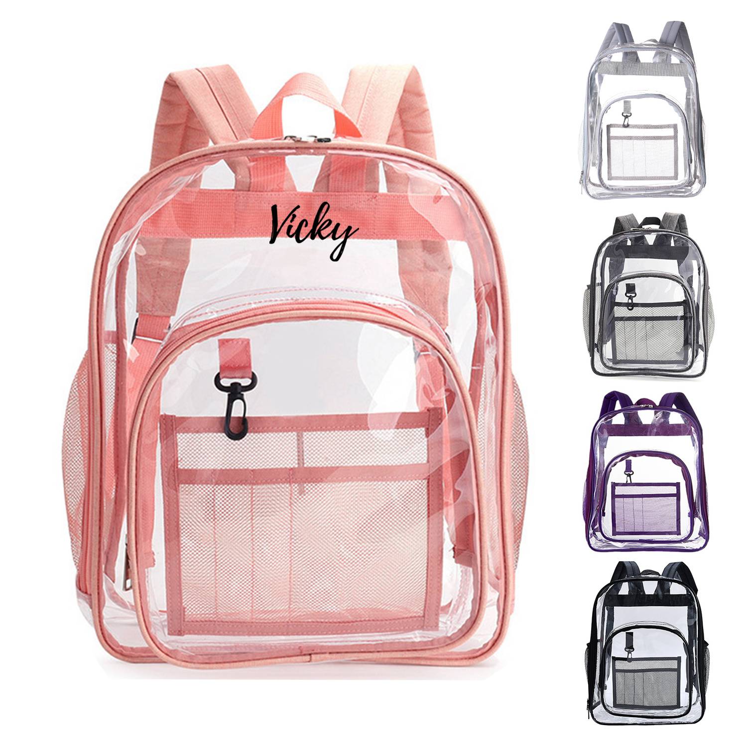 Clear PVC Transparent Backpack 4