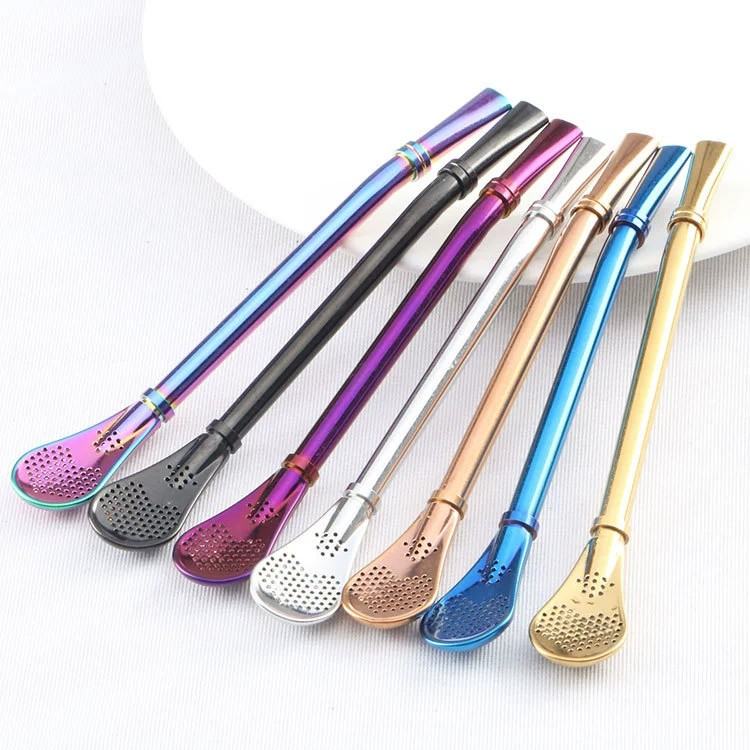 Stainless Steel Straw Filter Spoon 3