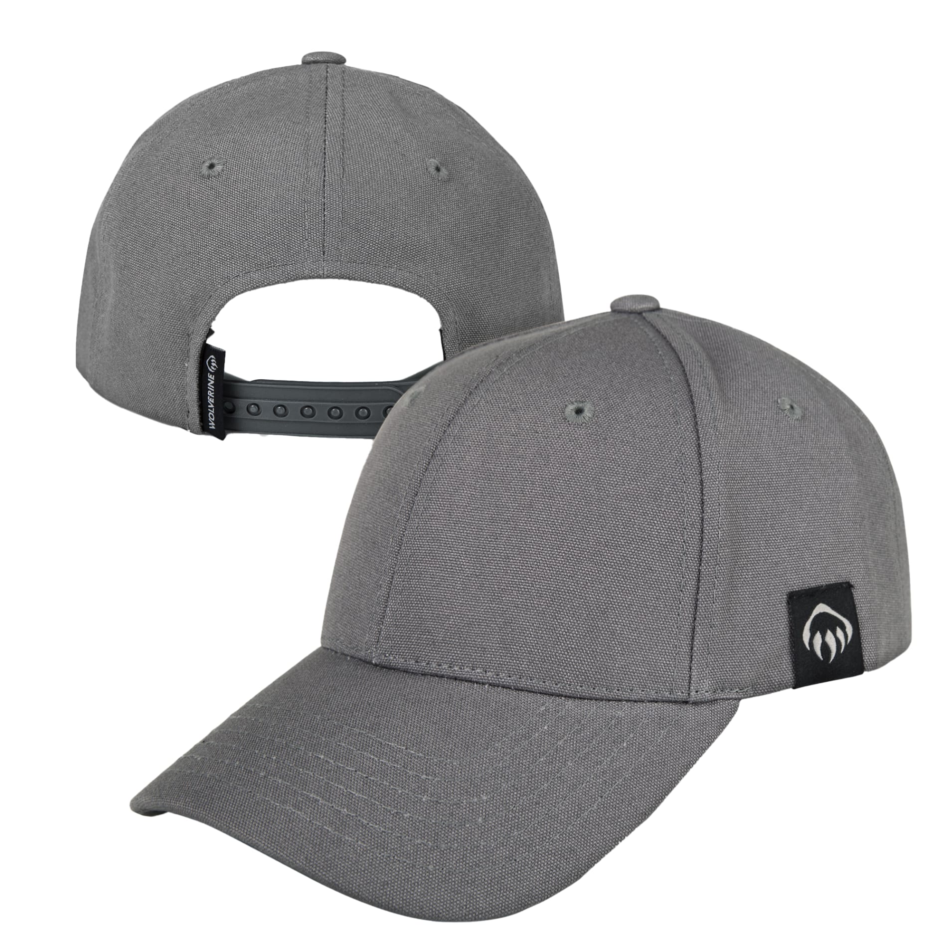 Wolverine Grey Claw Label 6 Panel Cap 40