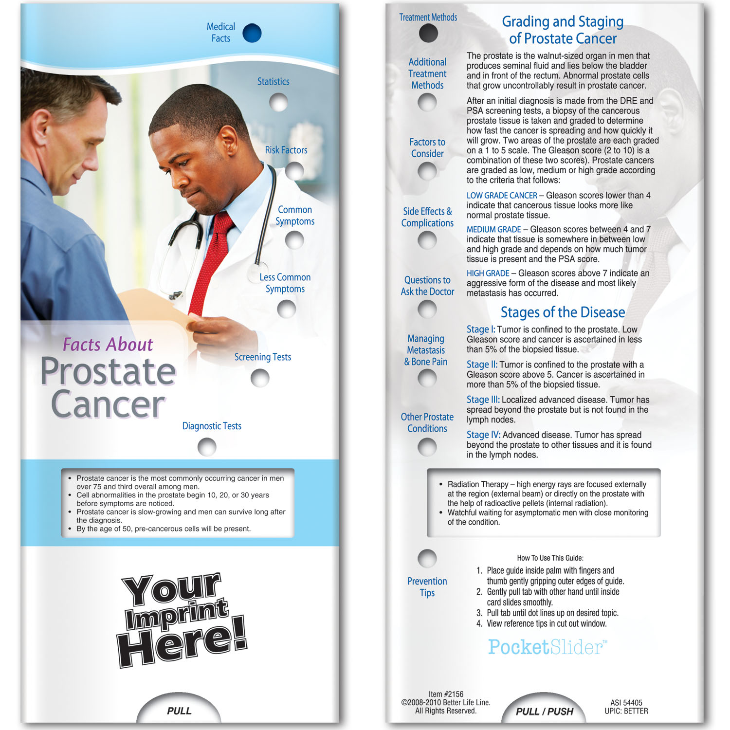 Pocket Slider - Facts About Prostate Cancer 1