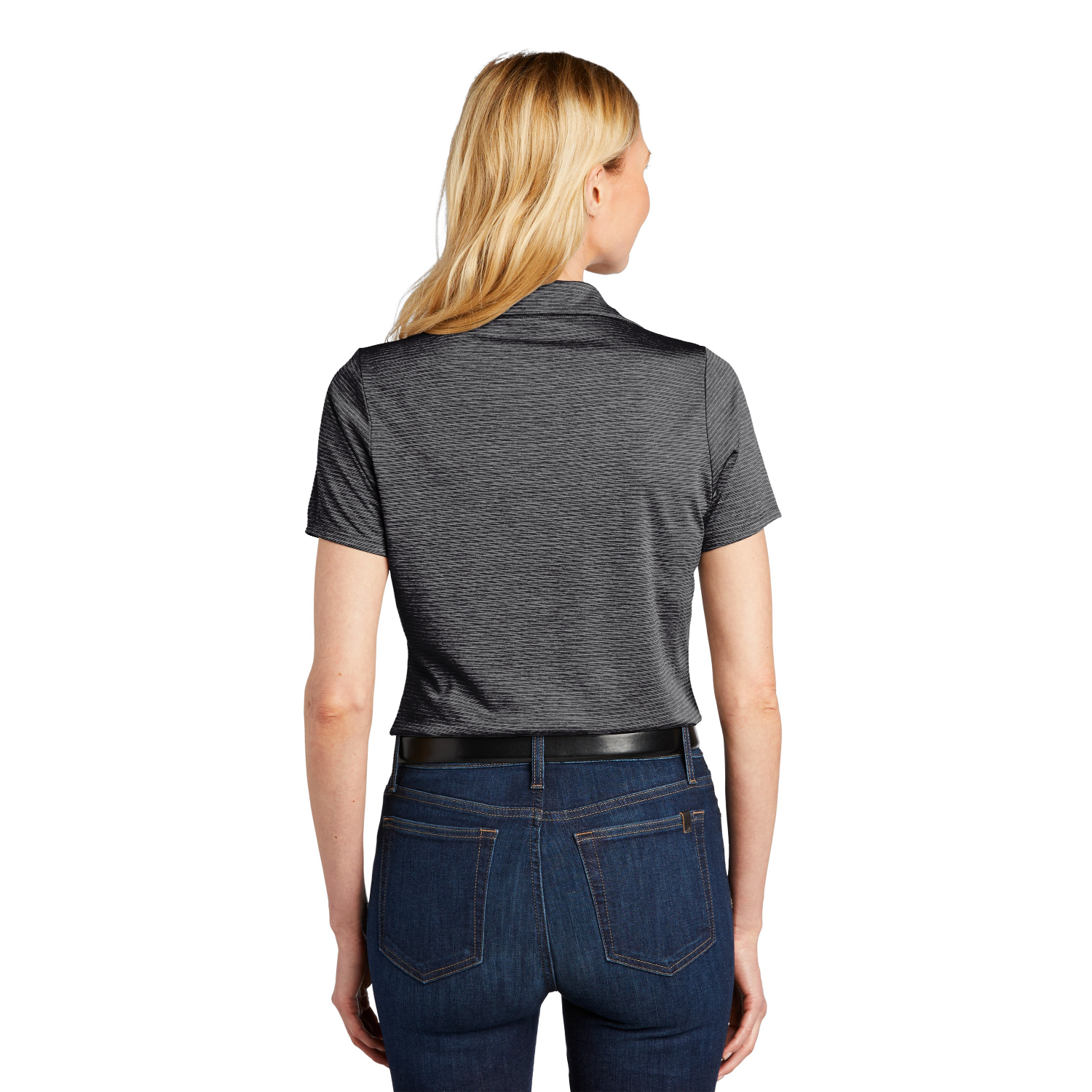 Port Authority Ladies Shadow Stripe Polo w/ Screen Print 11
