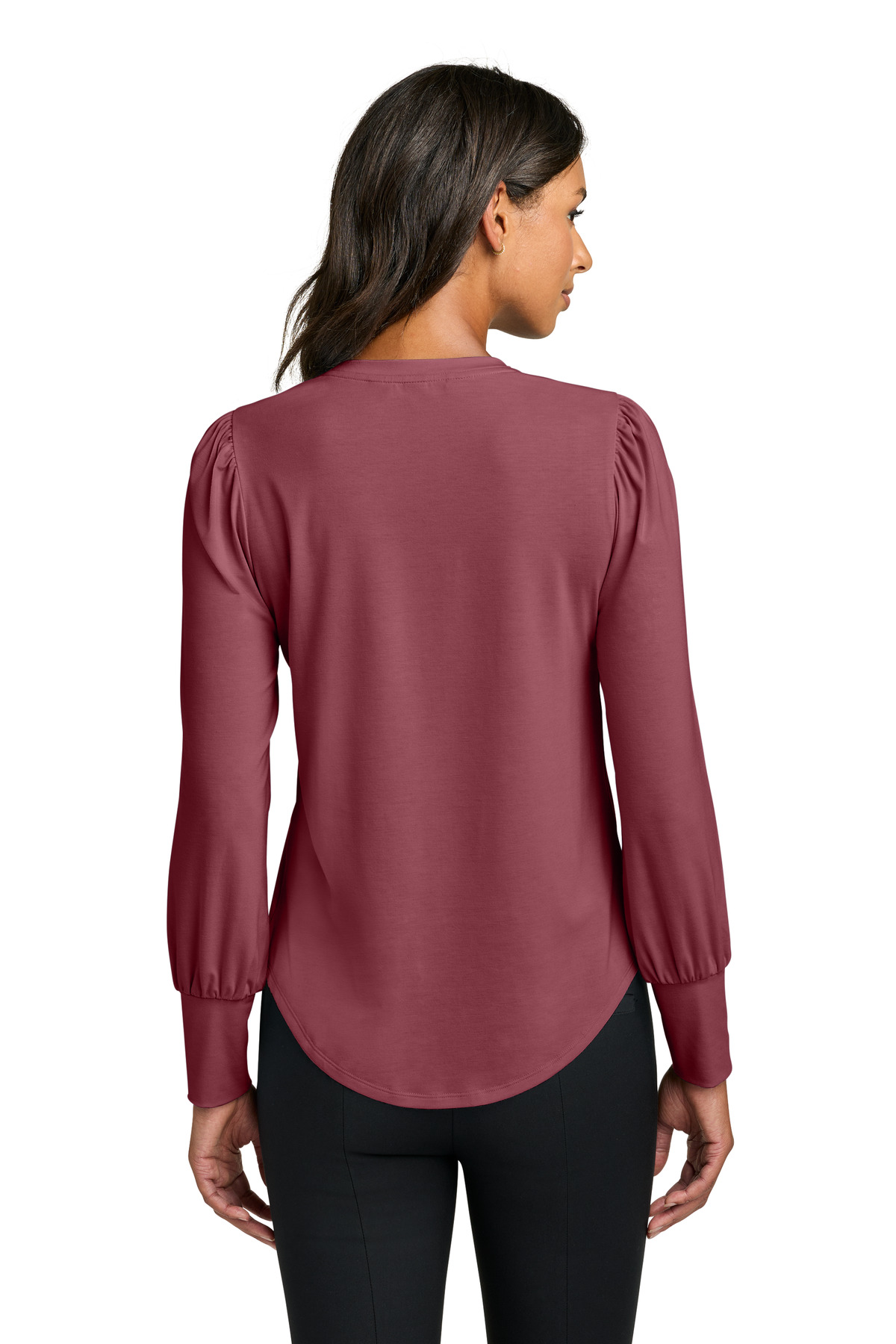 Mercer+Mettle Women's Stretch Jersey Long Sleeve Blouson Top MM1019 66