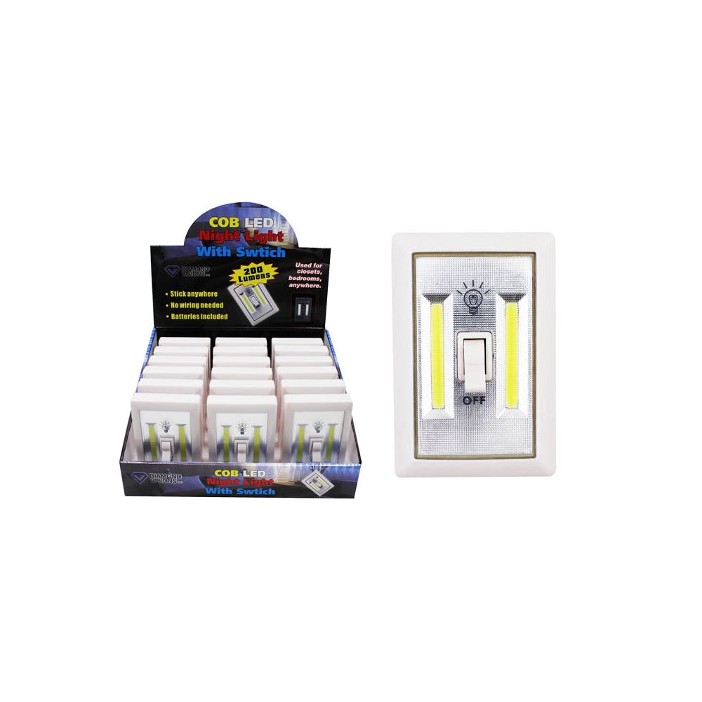 COB LED Night Lights with Switch Assorted 3