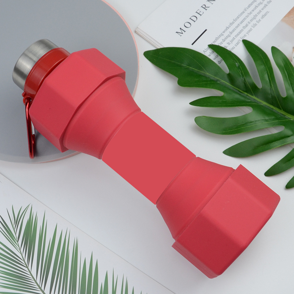 Silicone Dumbbell Folding Water Cup 7