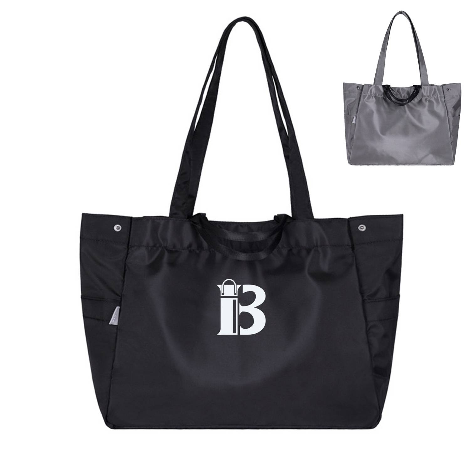 Large capacity simple commuting handbag Tote bag, custom tote bag with logo imprint 1
