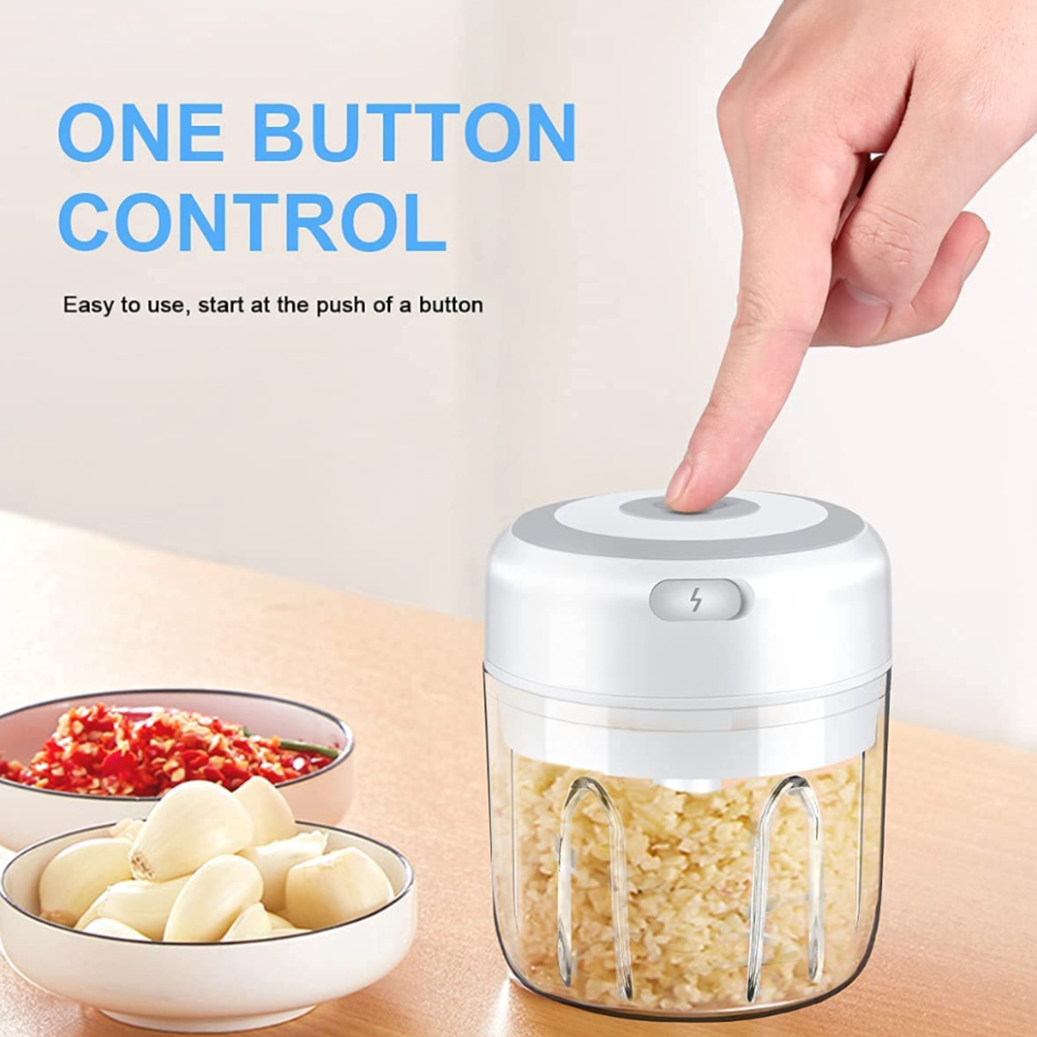 Electric Mini Garlic Chopper 4