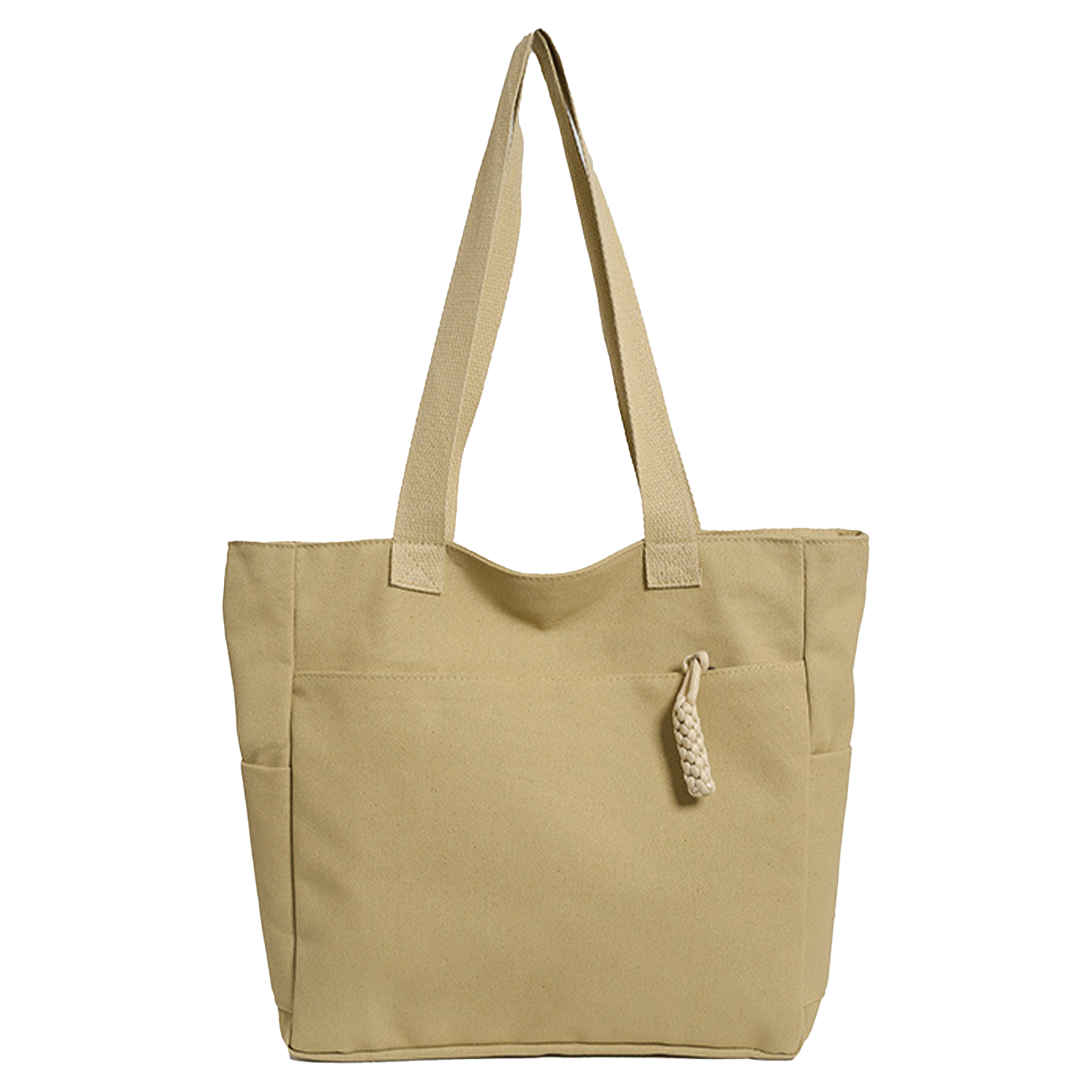 Canvas Large Capacity Single Shoulder Tote Bag, custom tote bag with logo imprint 6