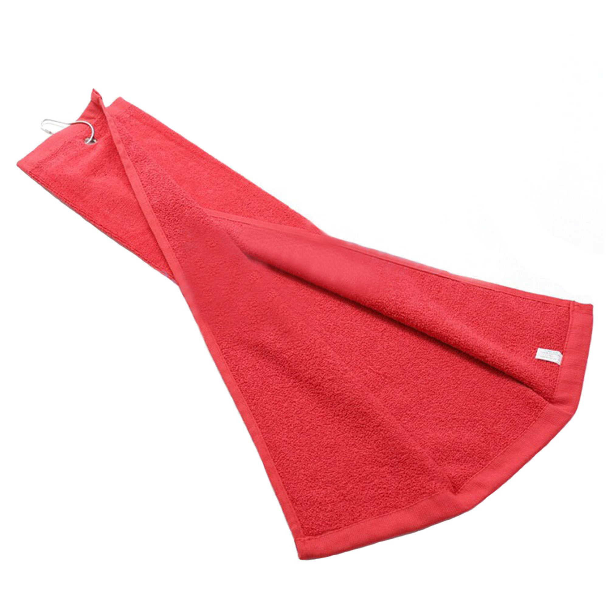 Embroidered Trifolded 480GSM Premium Velour Golf Towel 1
