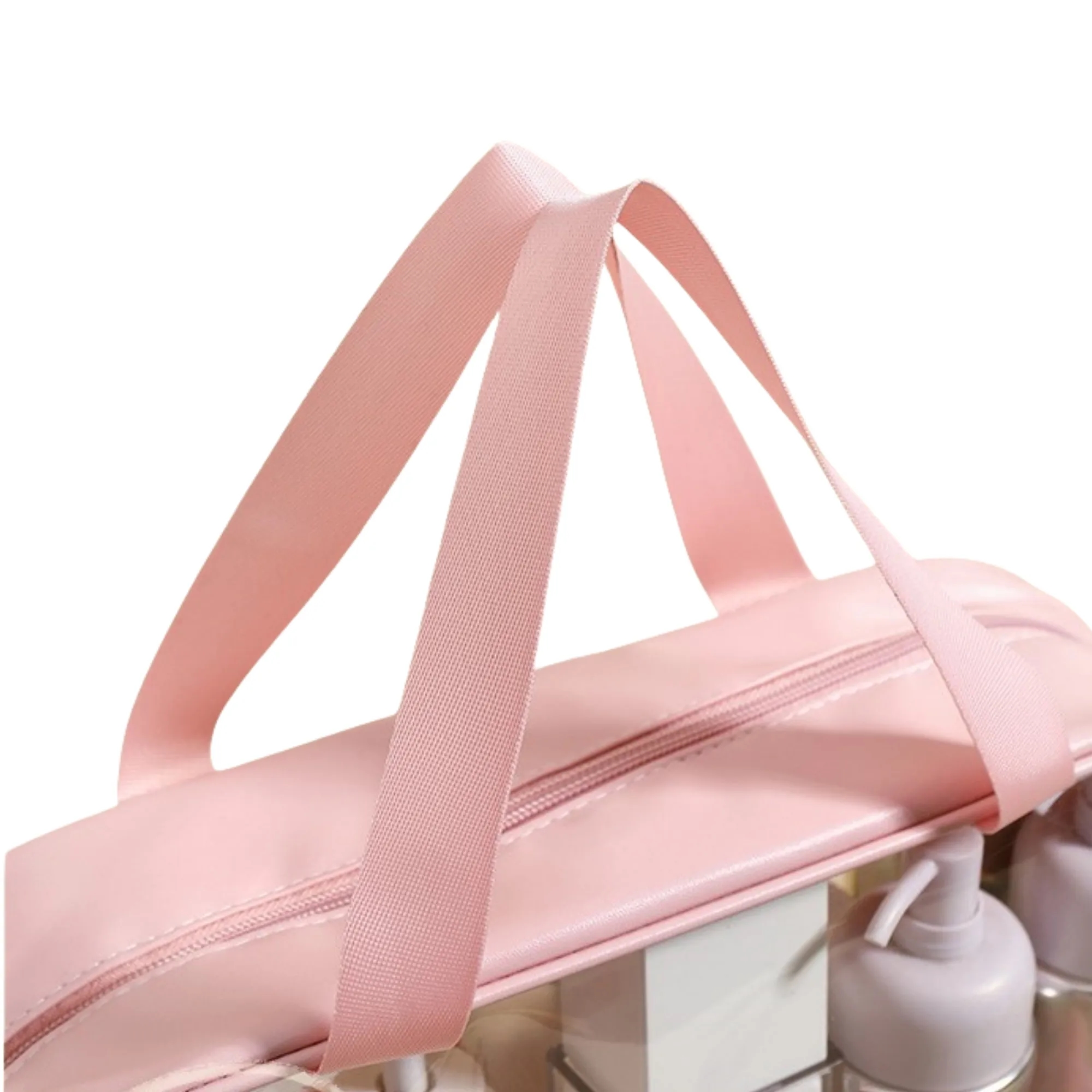 PU And PVC Patchwork Transparent Tote Bag 1