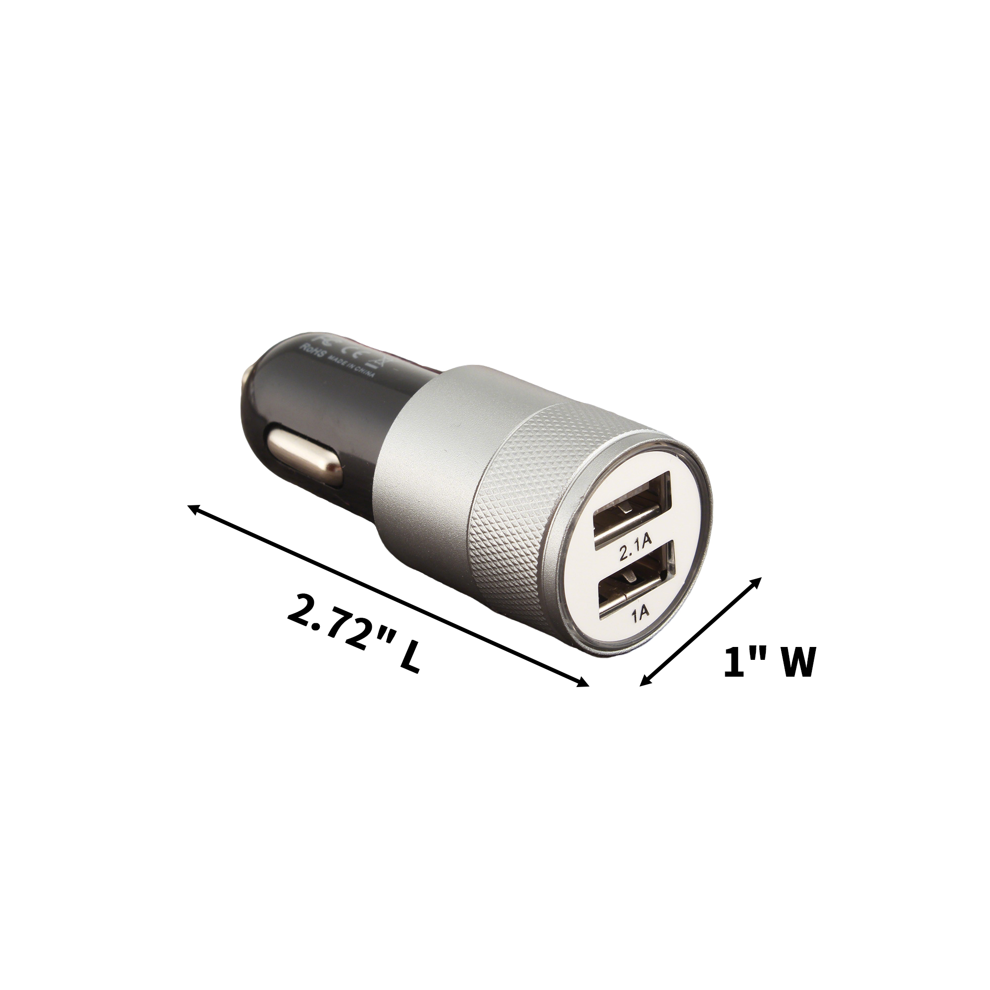 Dual Port Car Charger With Metal Housing 7