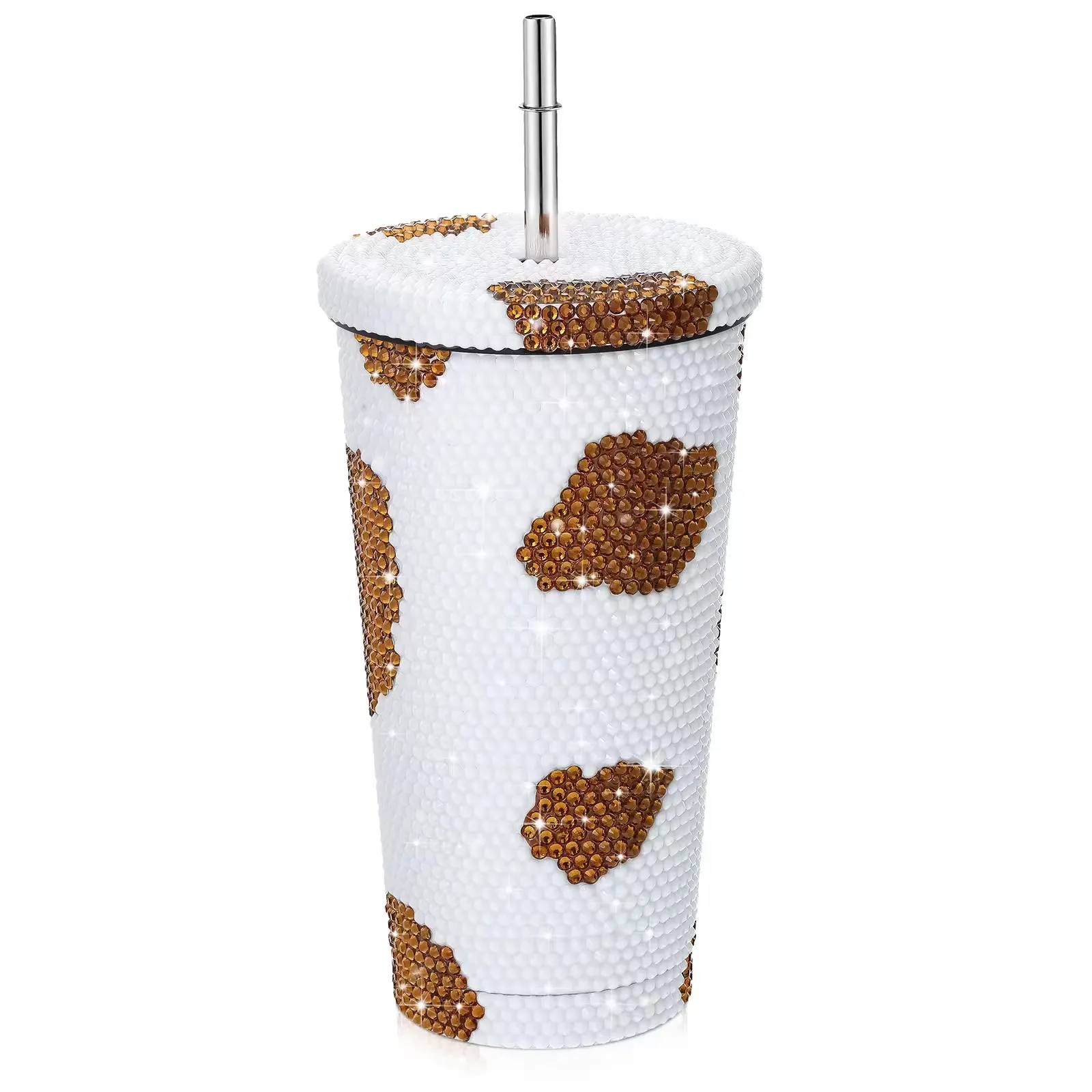 16 Oz Bling Diamond Straw Cup 8