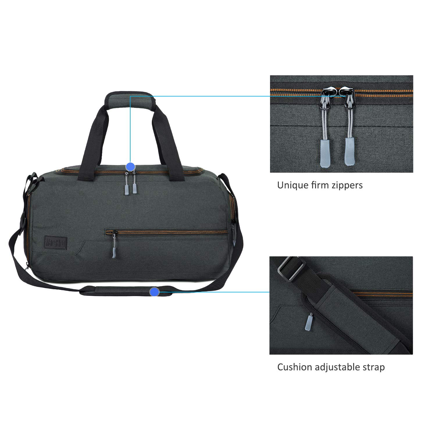 Water Resistant Sports Gym Duffel Bag 2