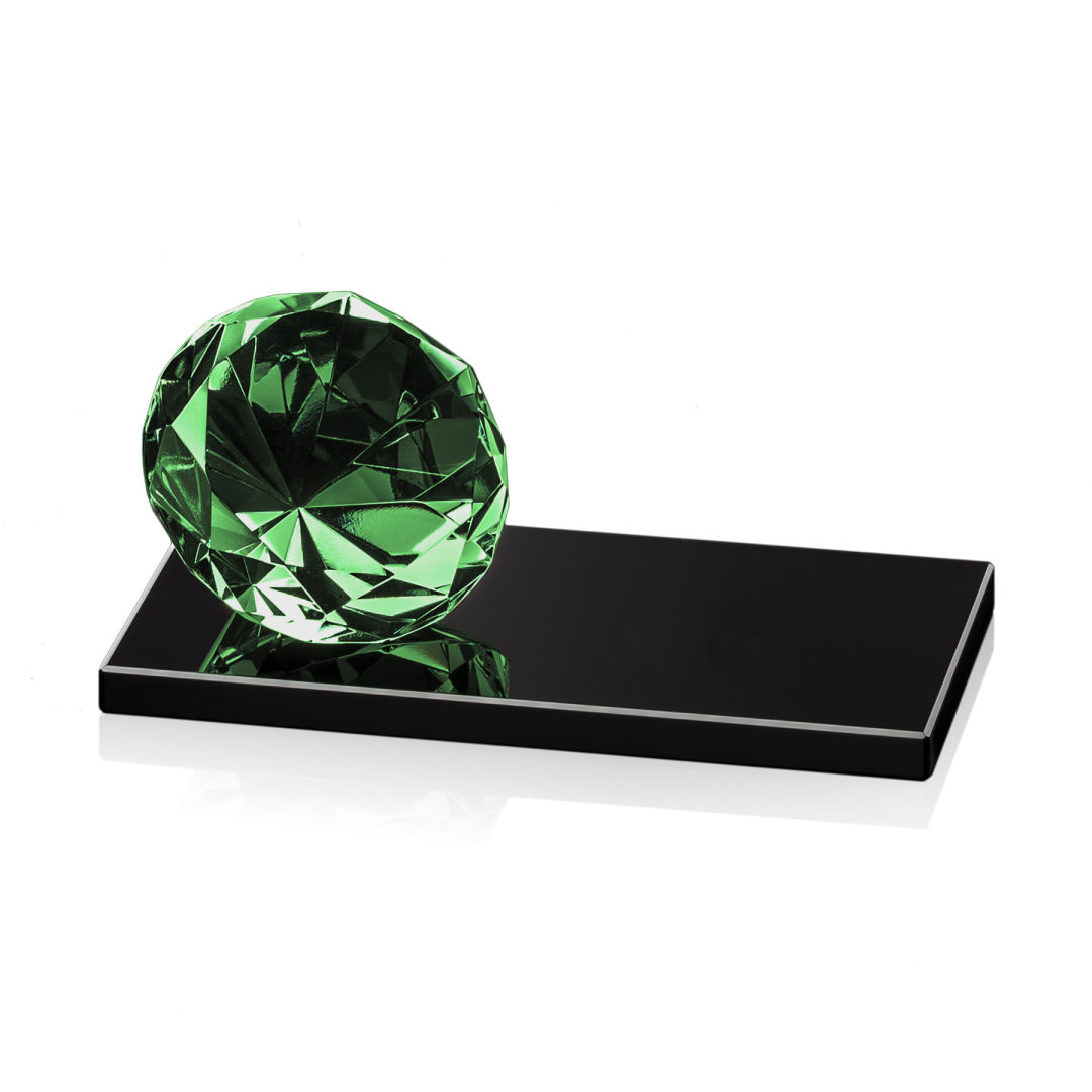 Gemstone Award on Black - Emerald 6