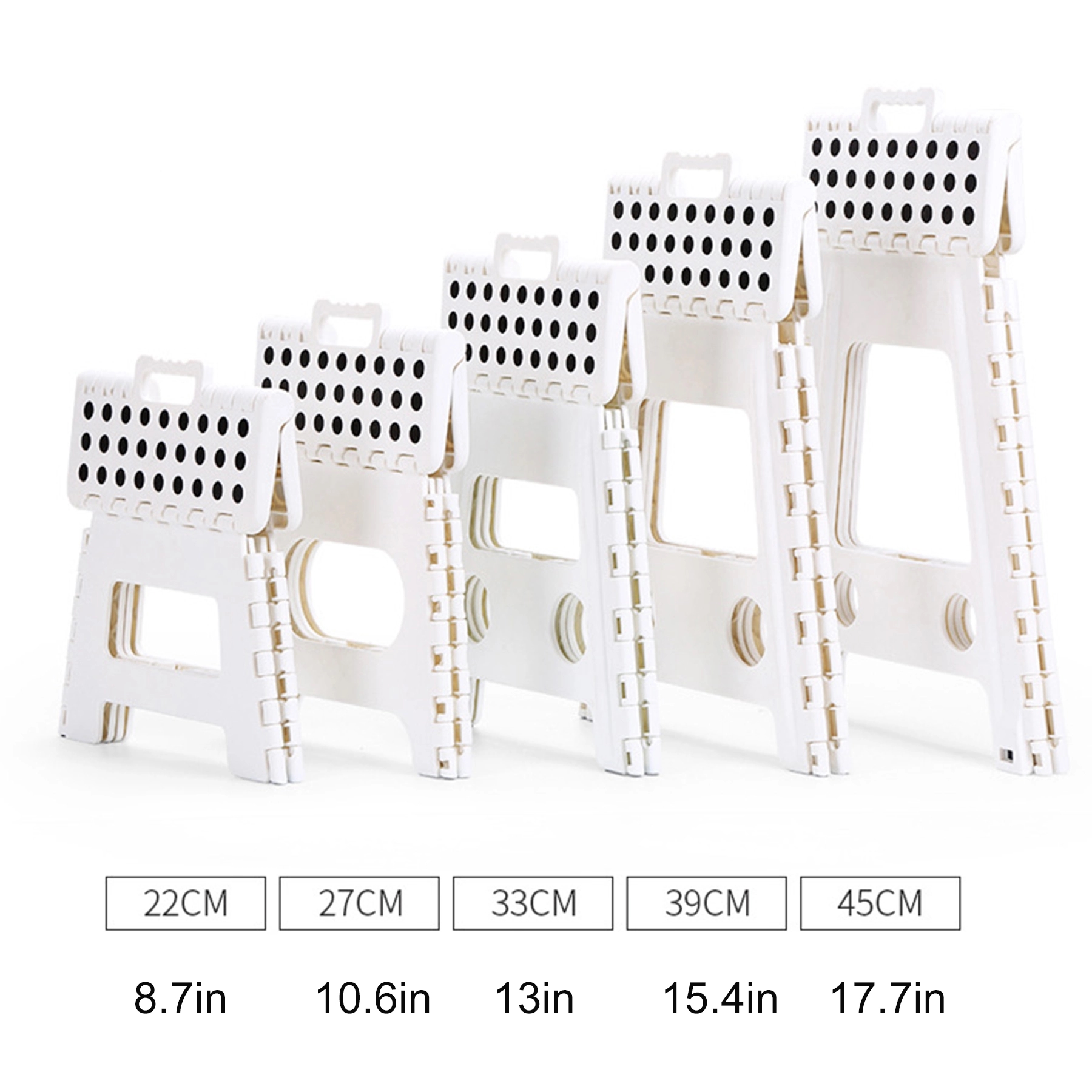 Lightweight Collapsible Folding Step Stool Plastic 1
