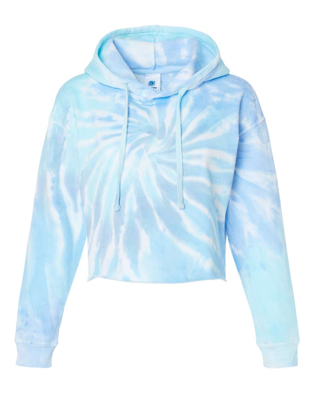 Women's Tie-Dyed Crop Hooded Sweatshirt - 8333 29