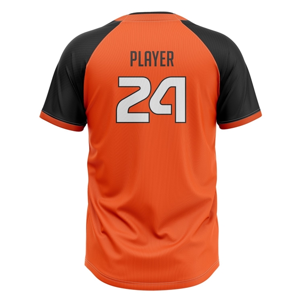 Men's & Kids' Sublimation 2-Button Baseball Jersey - 200G 5