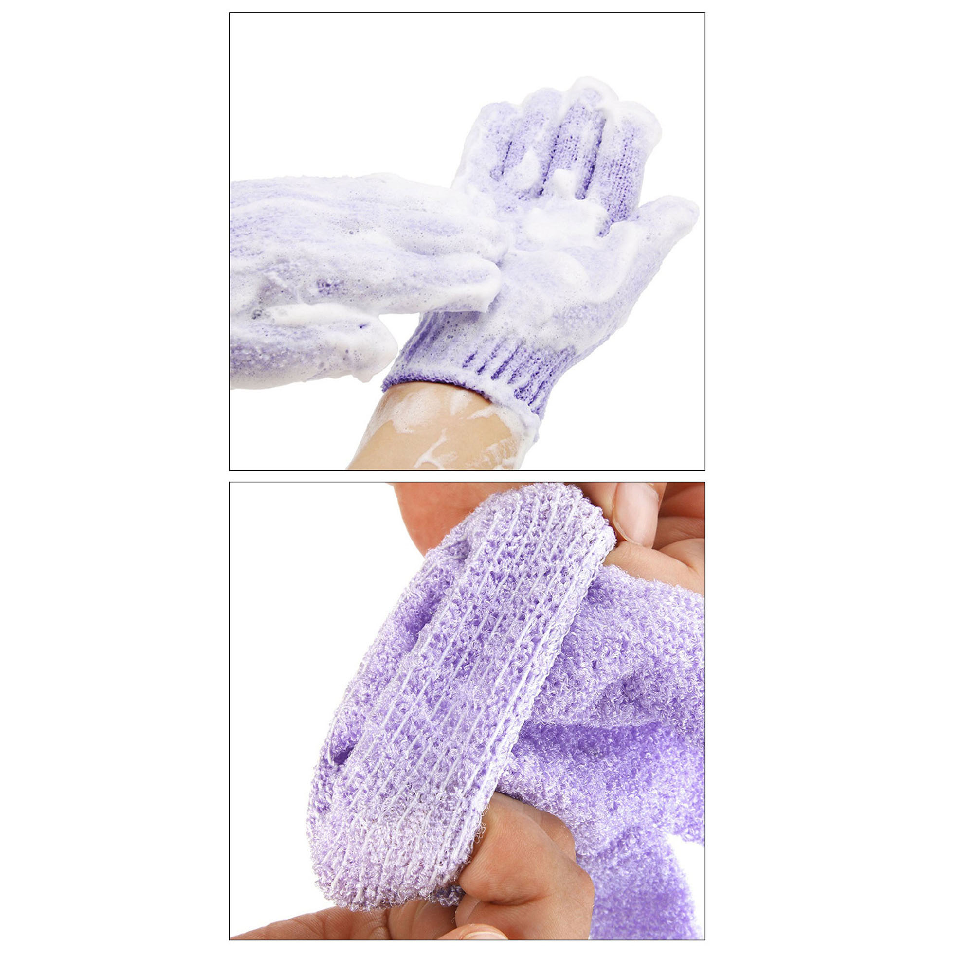 Soft Scrub Towel Gloves for Gentle Exfoliation and Skin Care 3