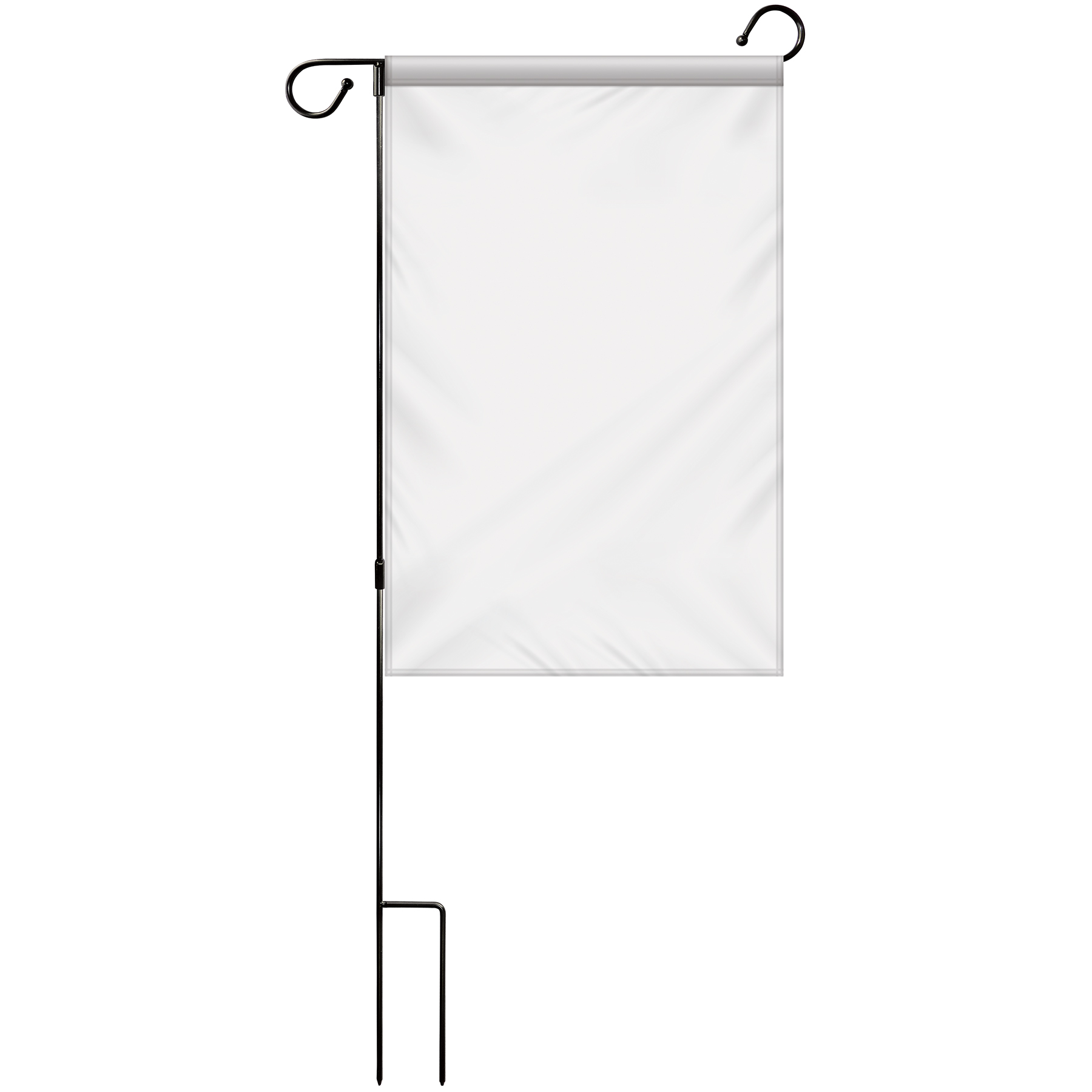 14" x 20" Custom Single Reverse Garden Banner with Hardware 3