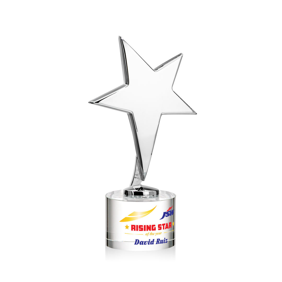 Tuscany Chrome Star VividPrint™ Award on Marvel Base - Clear