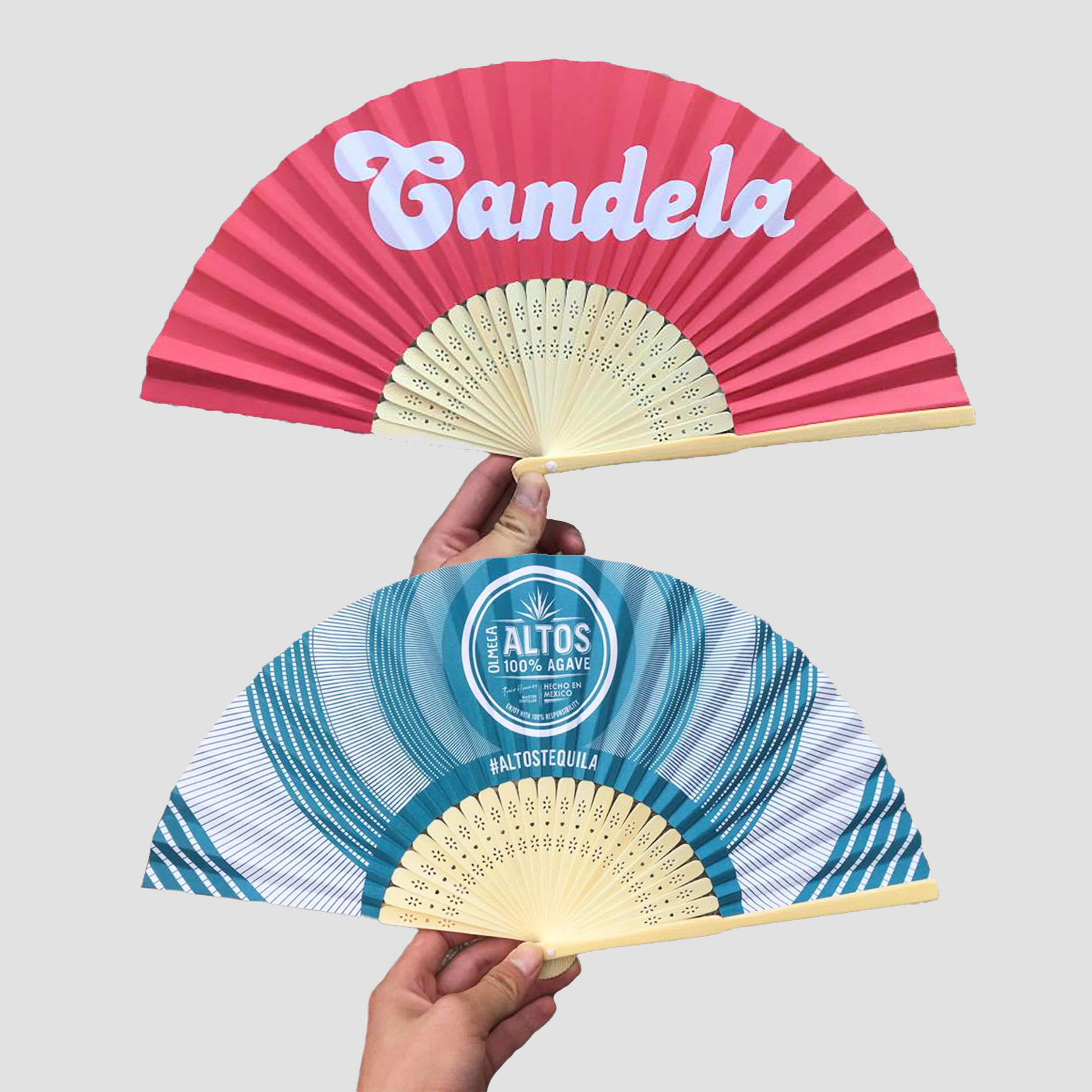 Bamboo Frame Crafted Folding Paper Fan 7