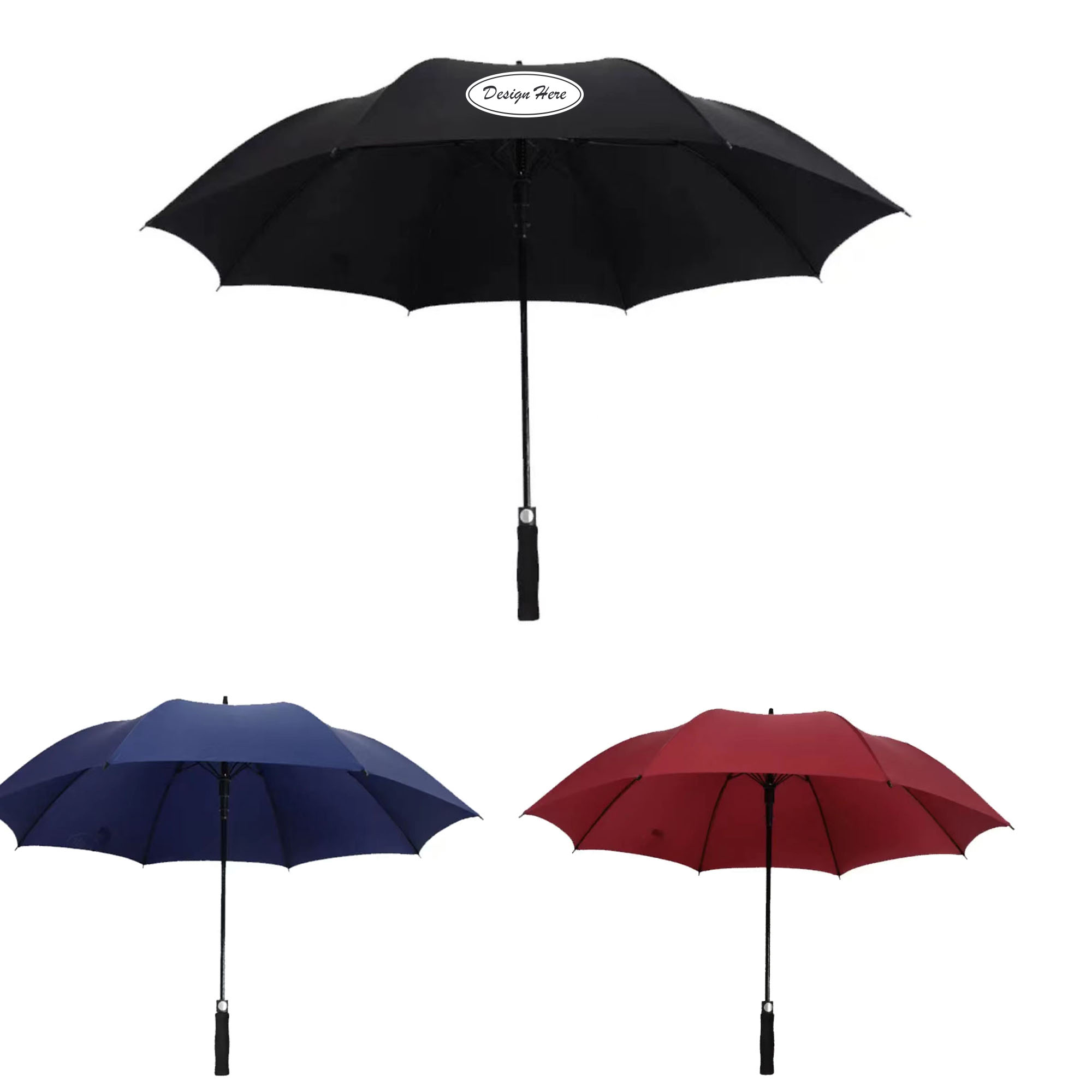 All-Weather Long Handle Umbrella for Sun & Rain Protection 2
