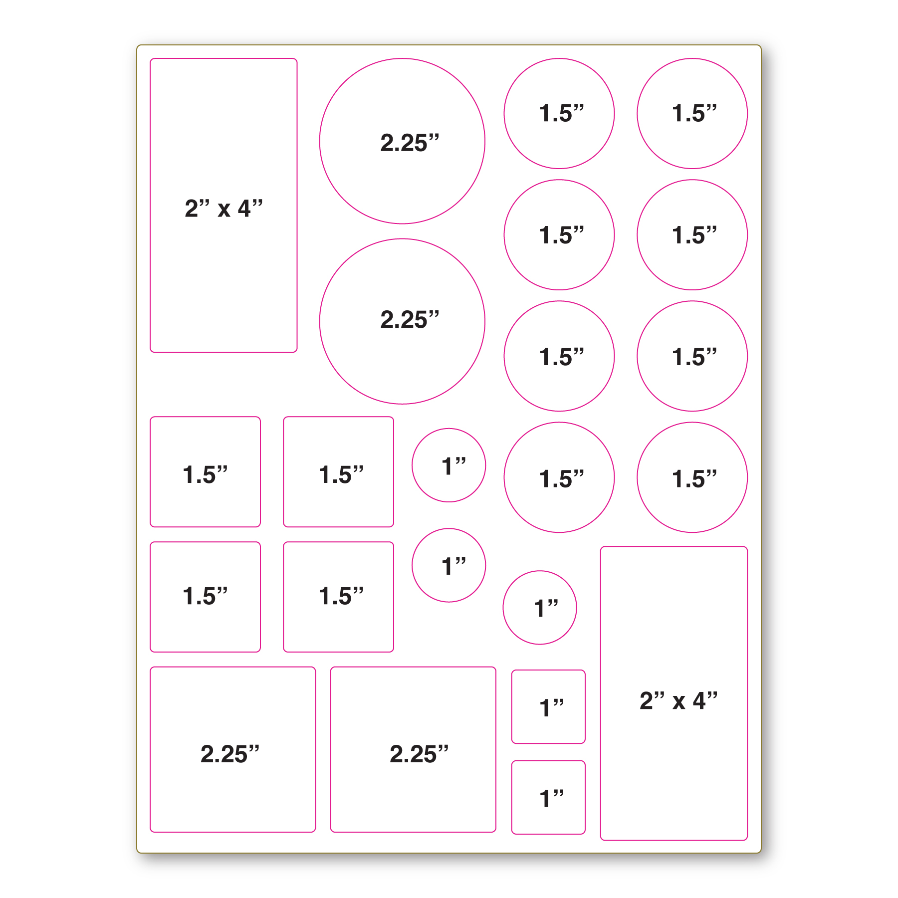 Adhesive Decal Sticker Sheet 8.5" x 11" - 3.4 Mil 3