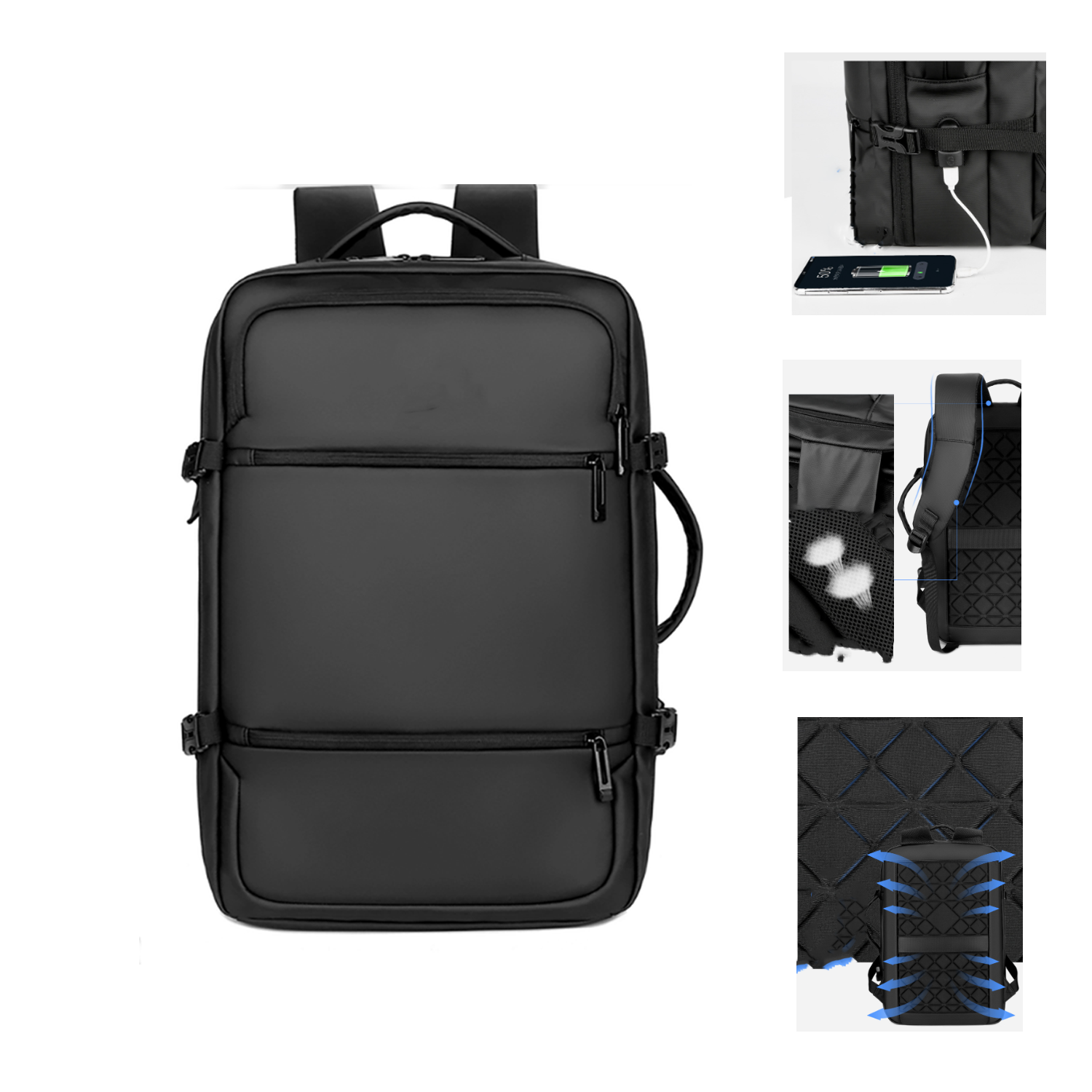Usb Large Multifunction Backpack 2
