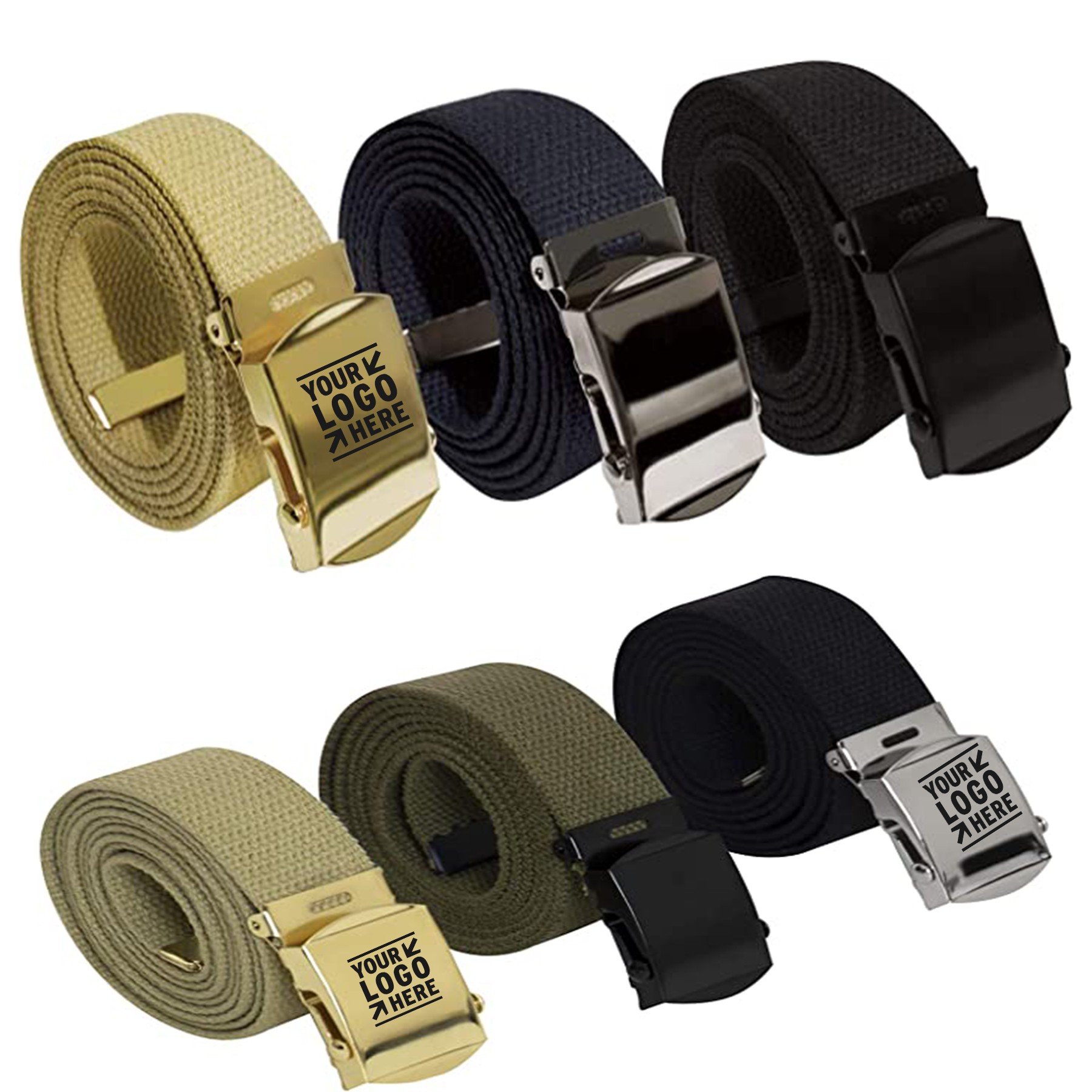1 x 47 Inches Canvas Woven Belt 2