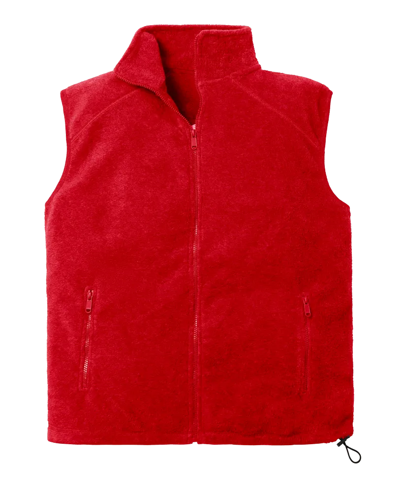 Adult Micro Fleece Zip Front Vest 80