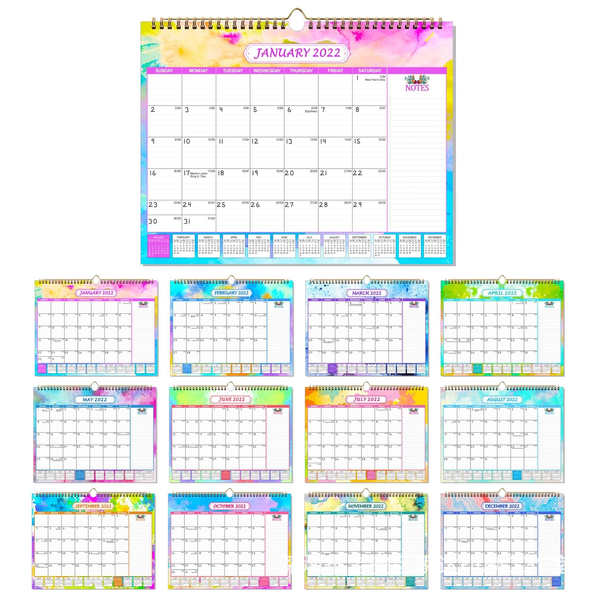 Customized Monthly Wall Calendar For Planning & Organizing 4