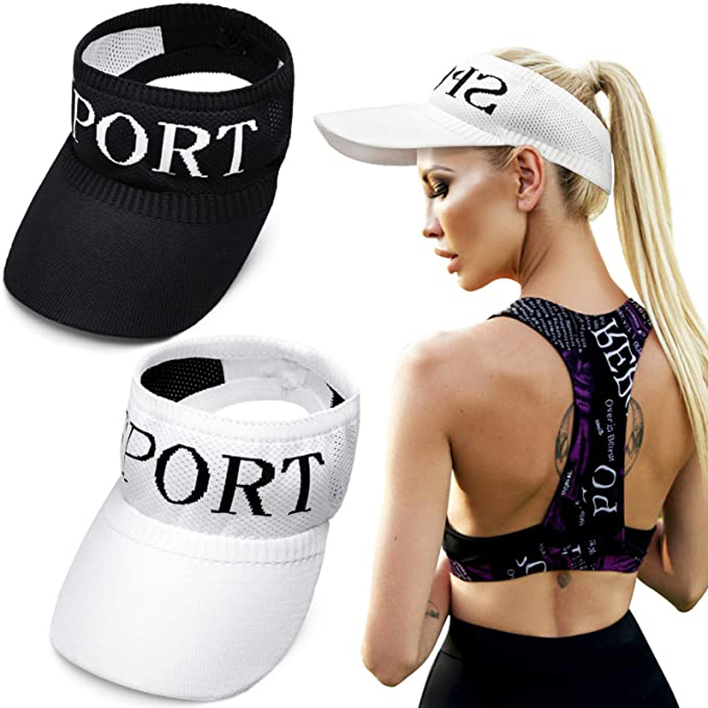 Polyester Unisex Knitted Elastic Sun Visor Cap 3