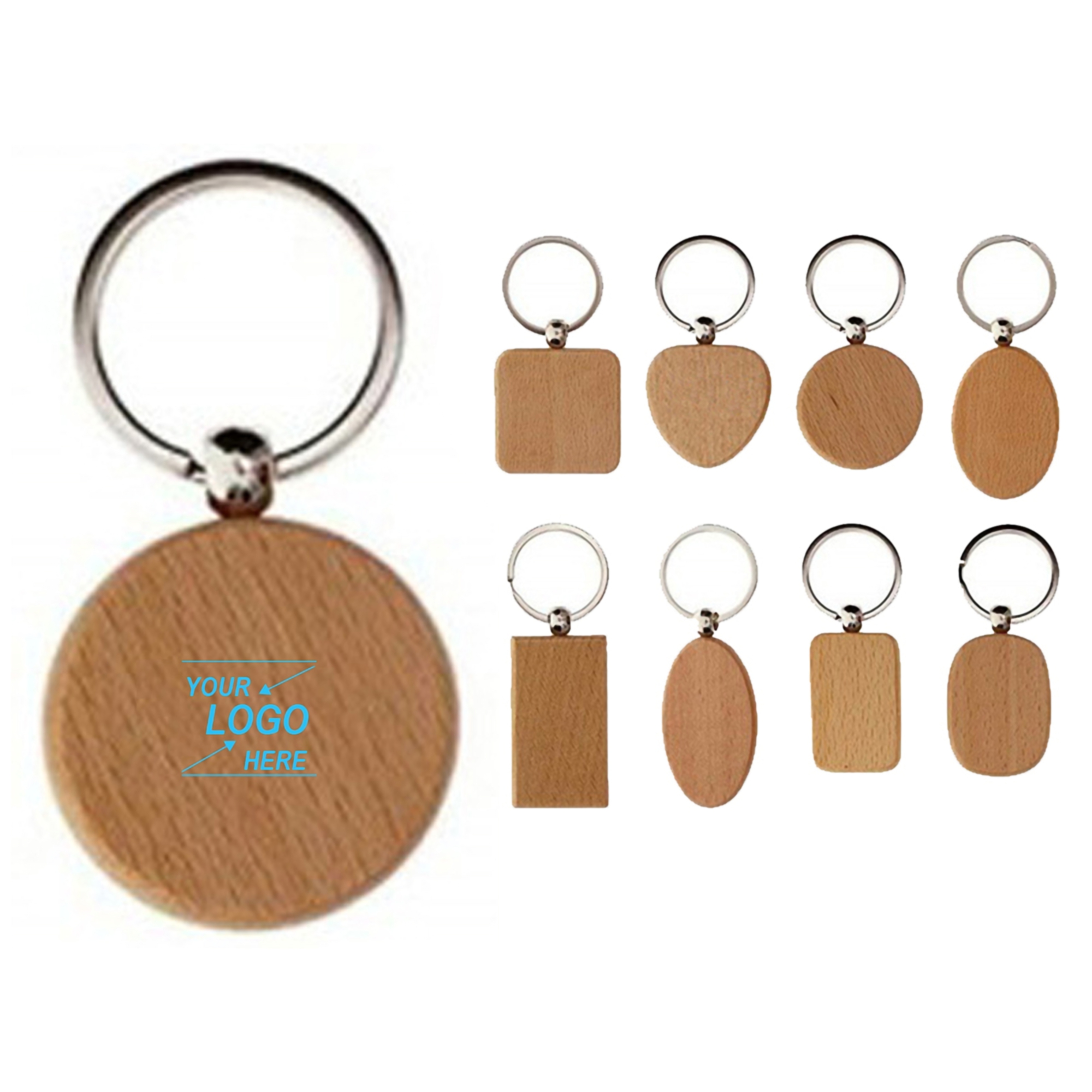 Personalized Wooden Keychain