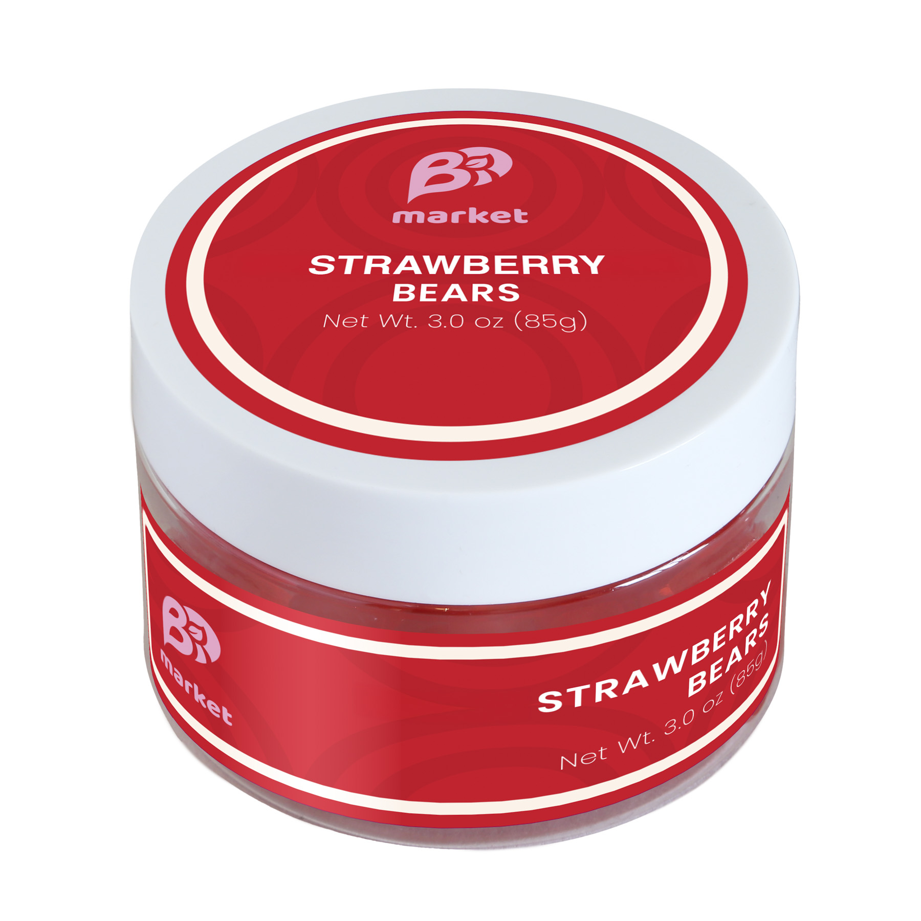 Albanese® Strawberry Gummi Bears: Small Jar 1