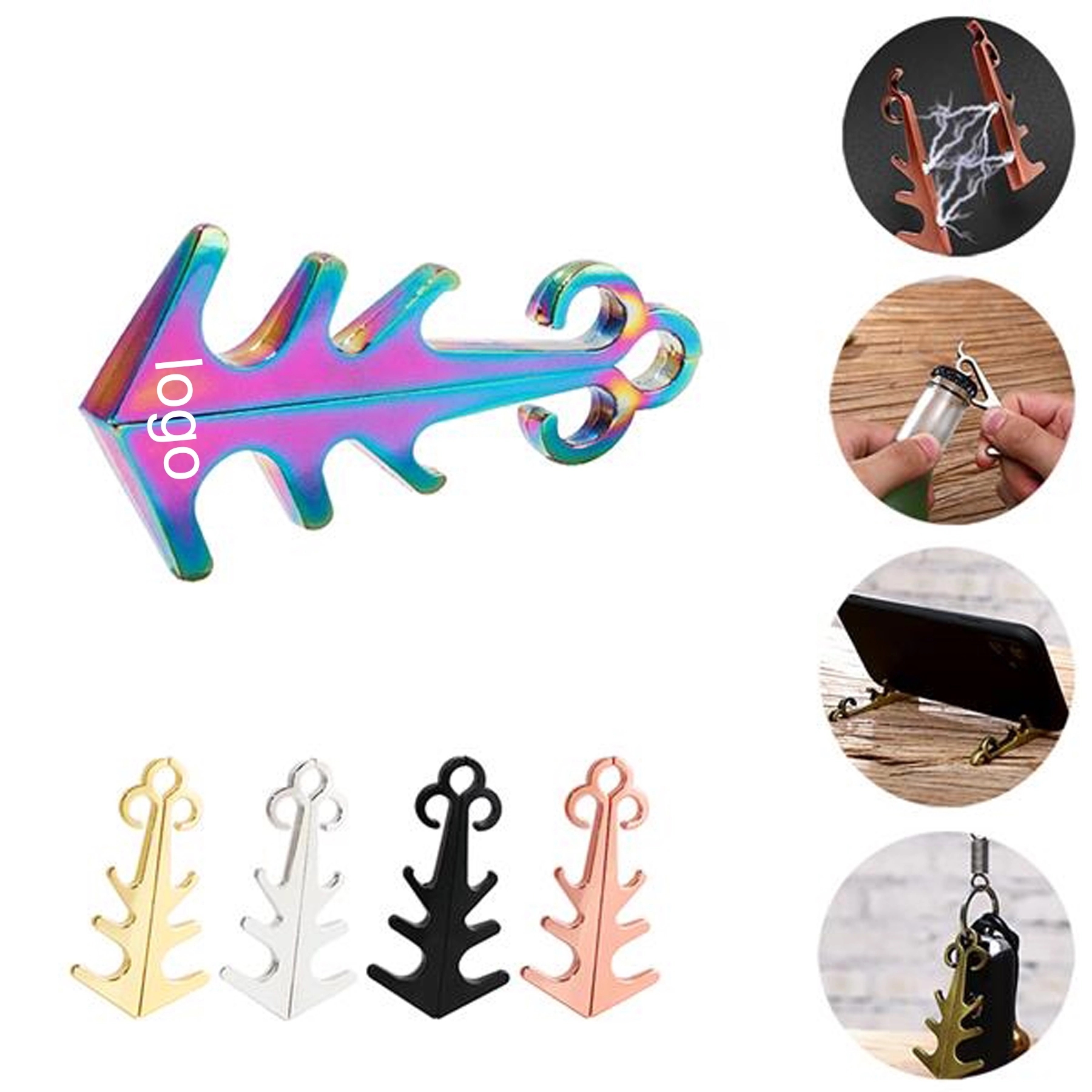 Magnetic Bottle Opener Phone Holder Keychain 1