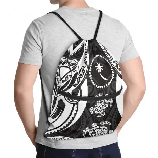 Tribal Print Drawtsring Backpack 3